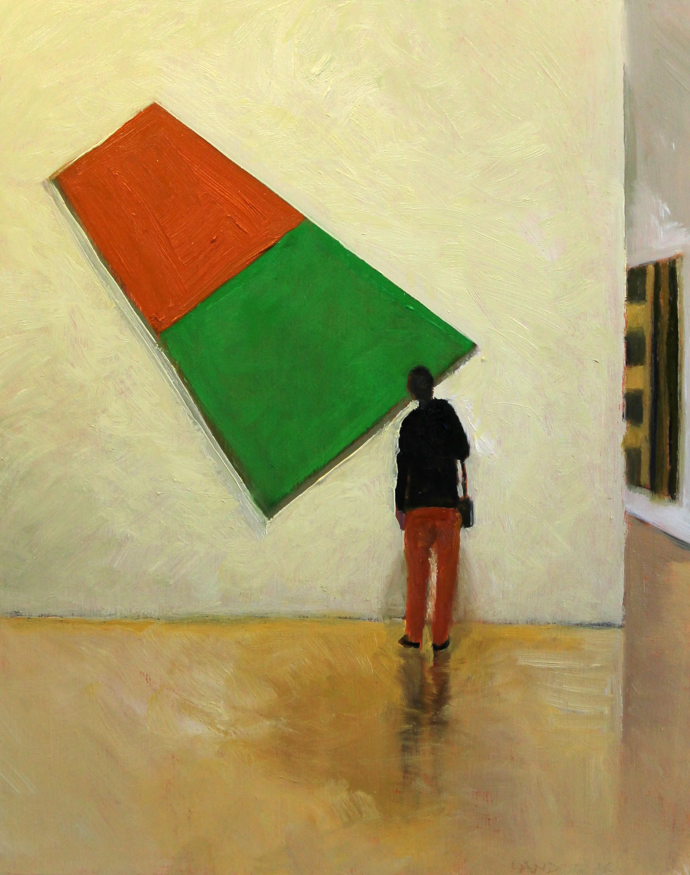 Engaging with Ellsworth Kelly ('Red Green 1968') at MOMA