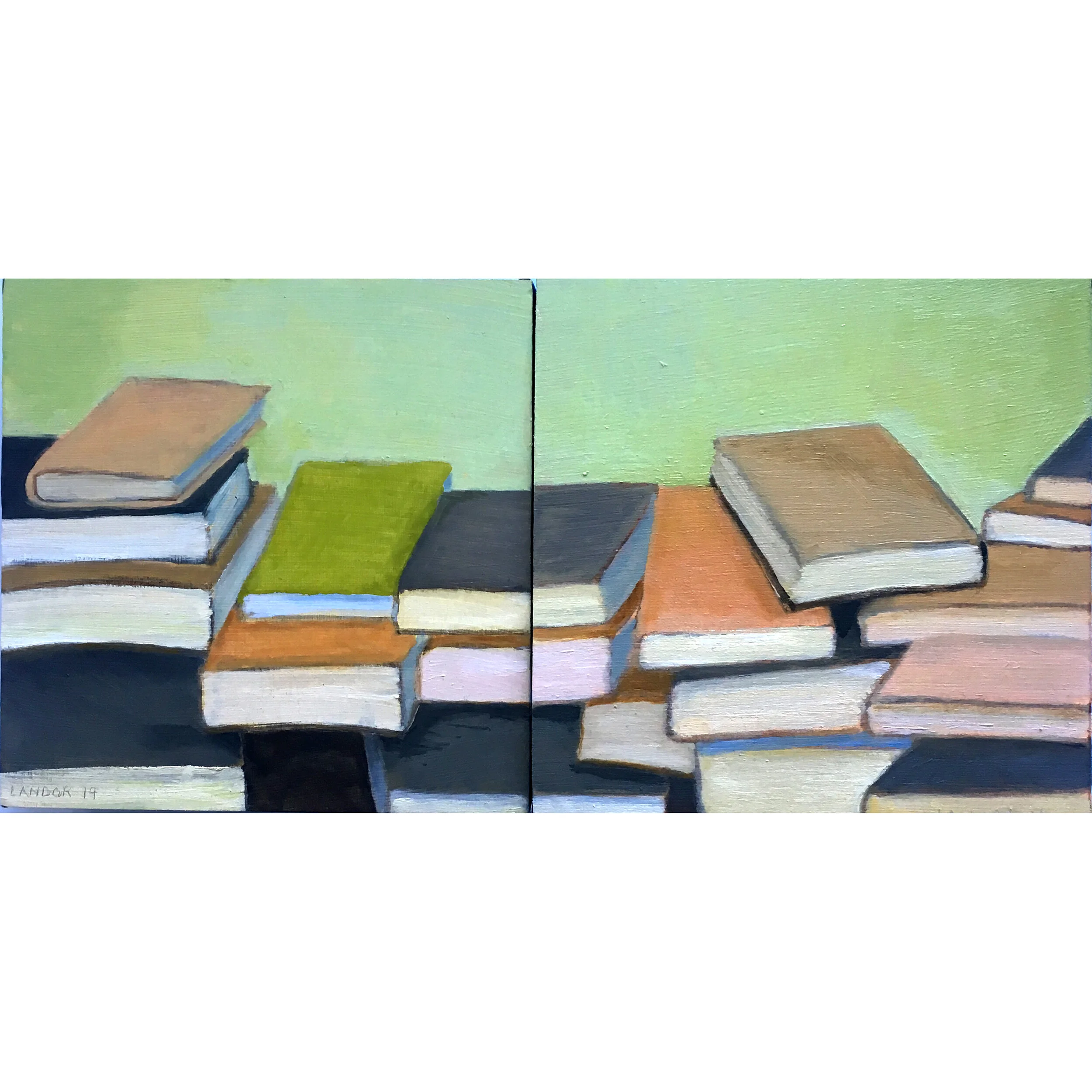 So Many Books, So Little Time Diptych