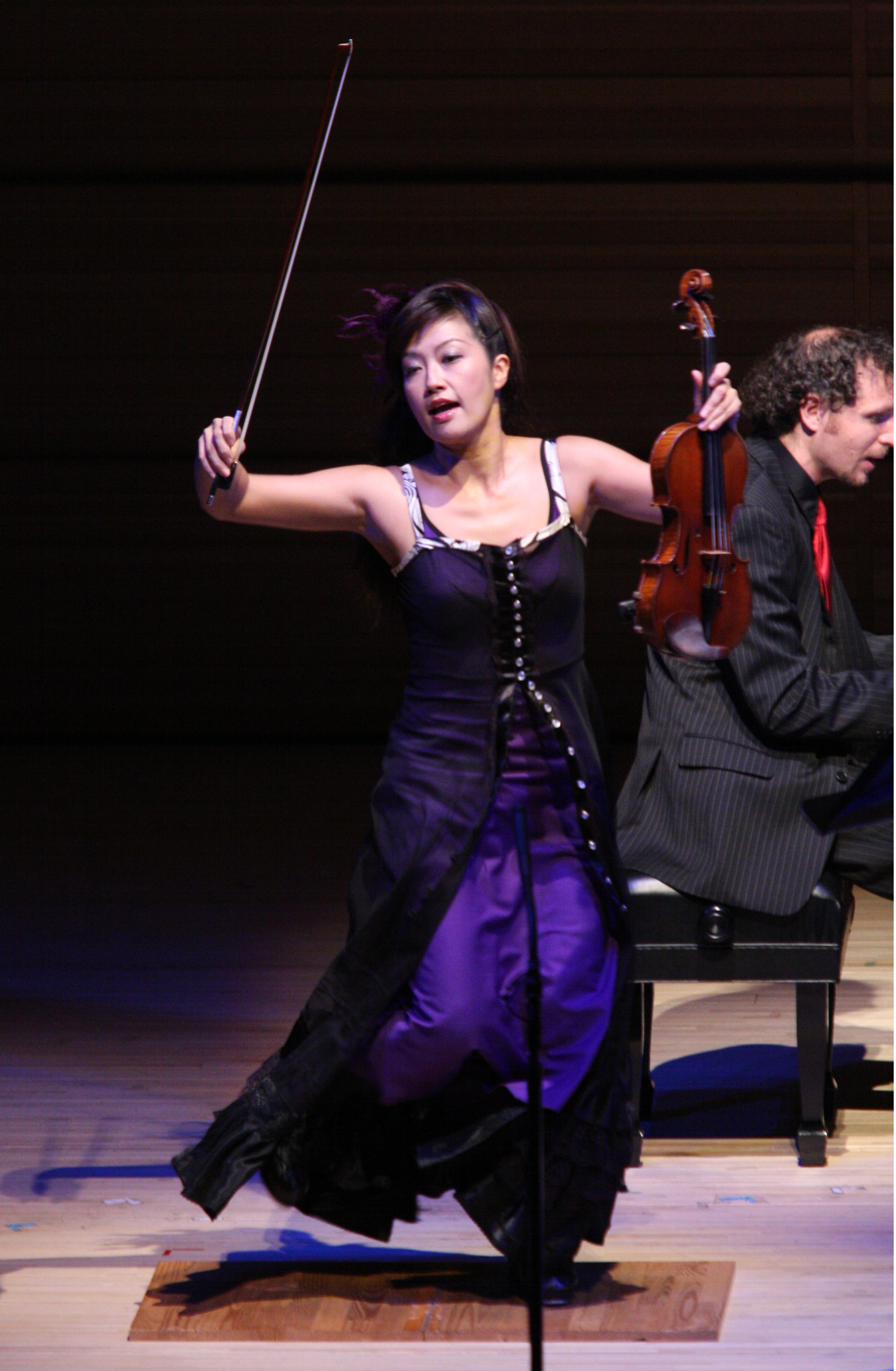 Octavio Brunetti and Machiko Ozawa, Nikkei Hall - photo by Mariko Irie
