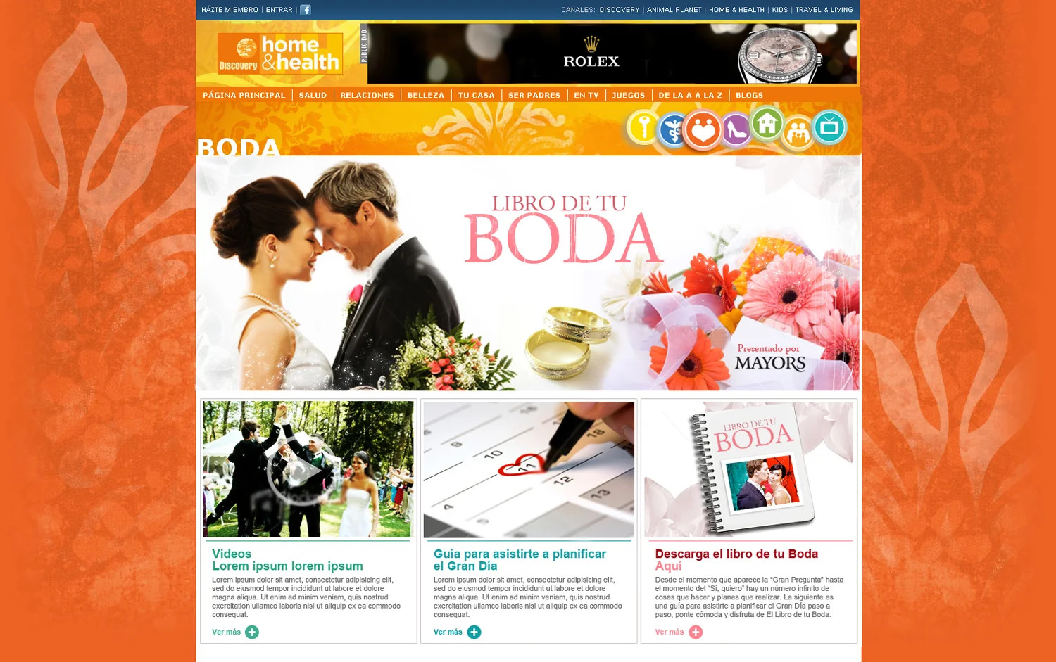 DISCOVERY MUJER HOME PAGE