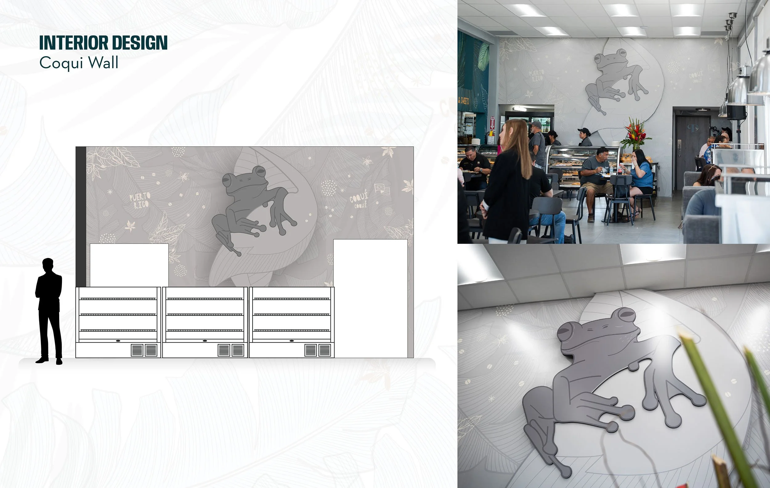 FL Bakery Aguadilla Branded Space - Coqui Wall