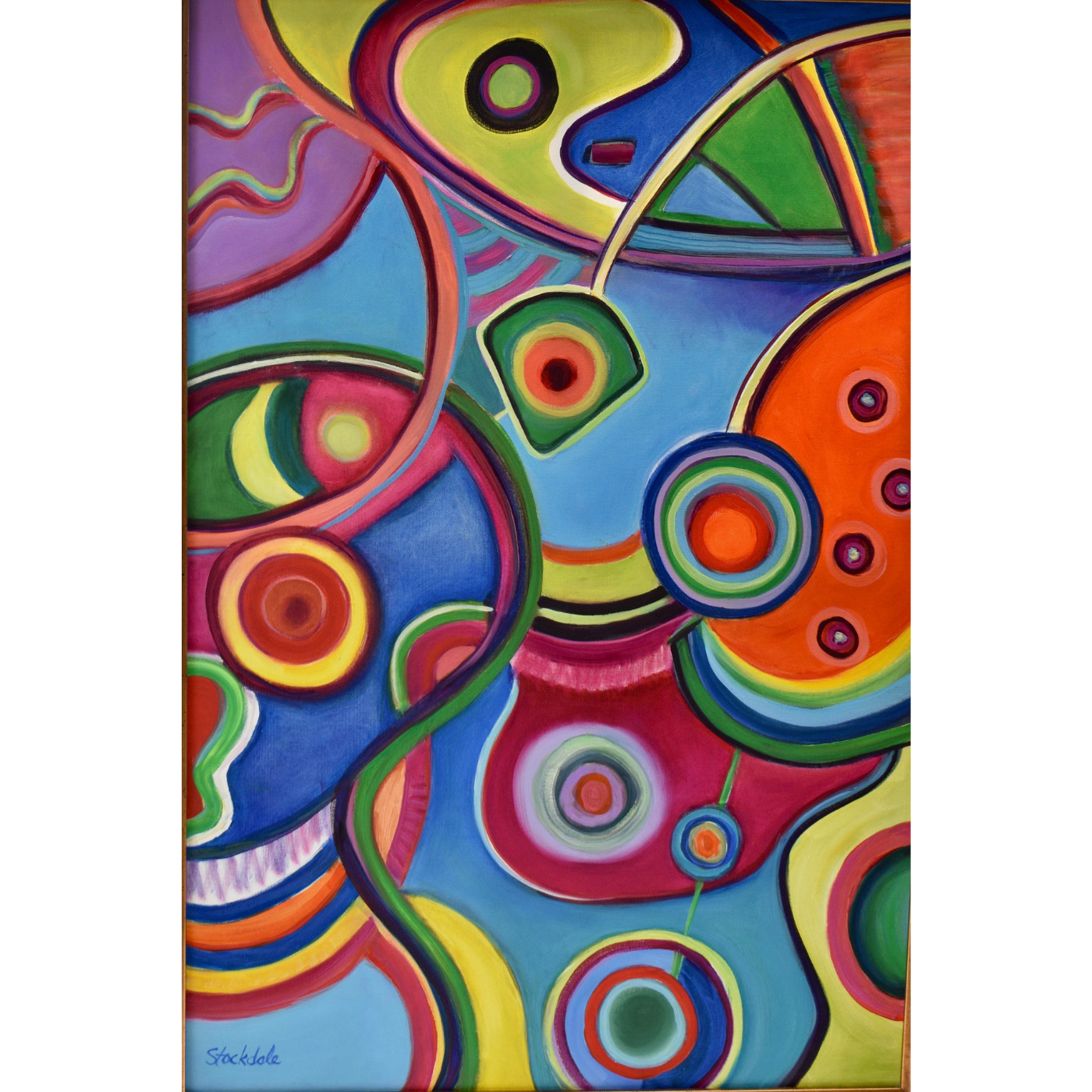 Circles and Spirals 36x24 Oil