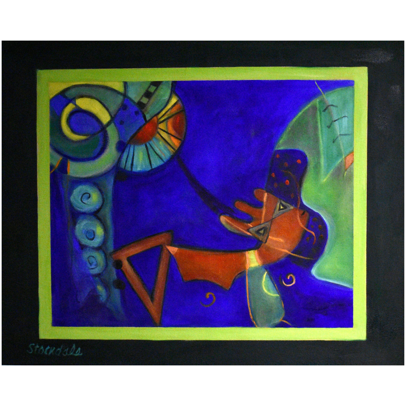 Dancing in the Light of the Rainbow Moon 24x30 Oil
