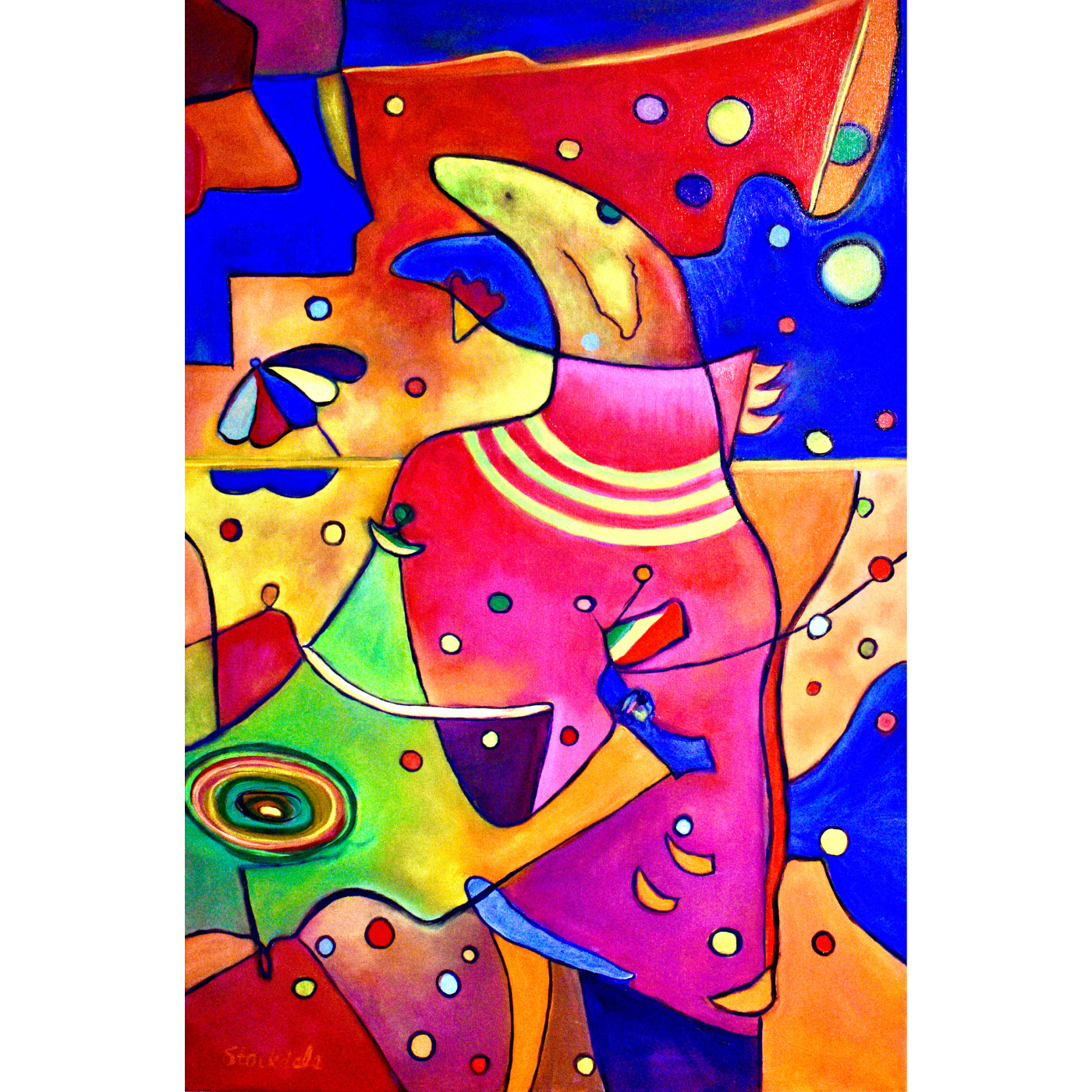 Sunny Day, Miami Beach 36x24 Oil