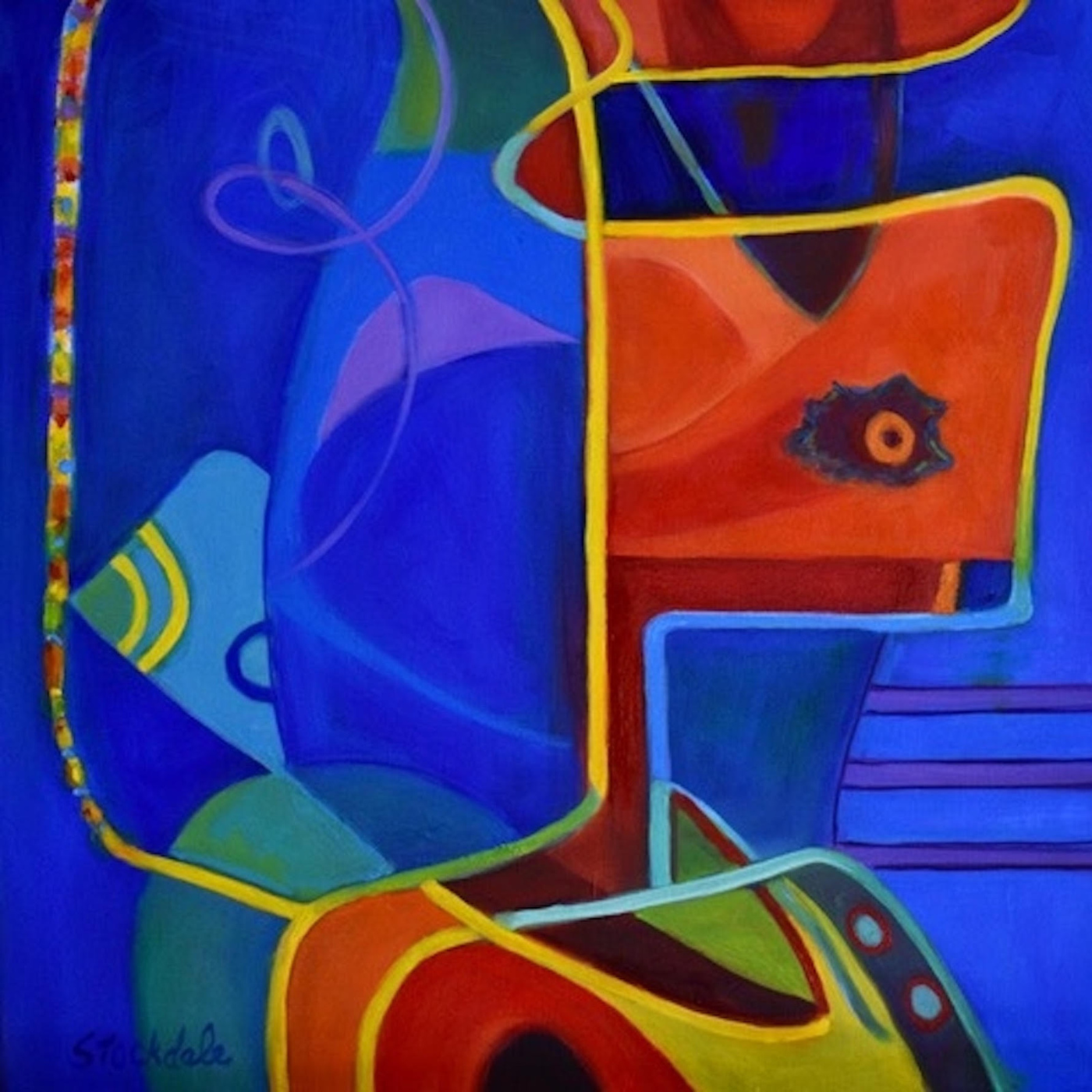 Booker, Downloading Electrical Dreams  20x20 Oil