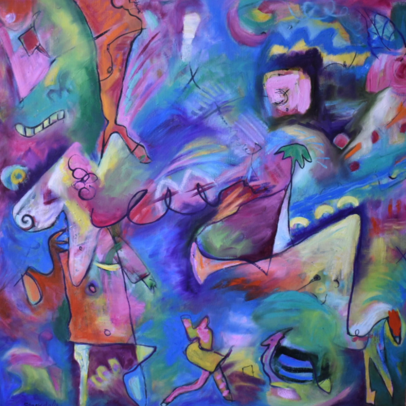 A Night Of My Own Devising 36 x 36 Oil