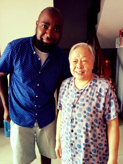 Our nǎinai in Chengdu: I never understood a single word she said, but she'd be an amazing partner for charades. 