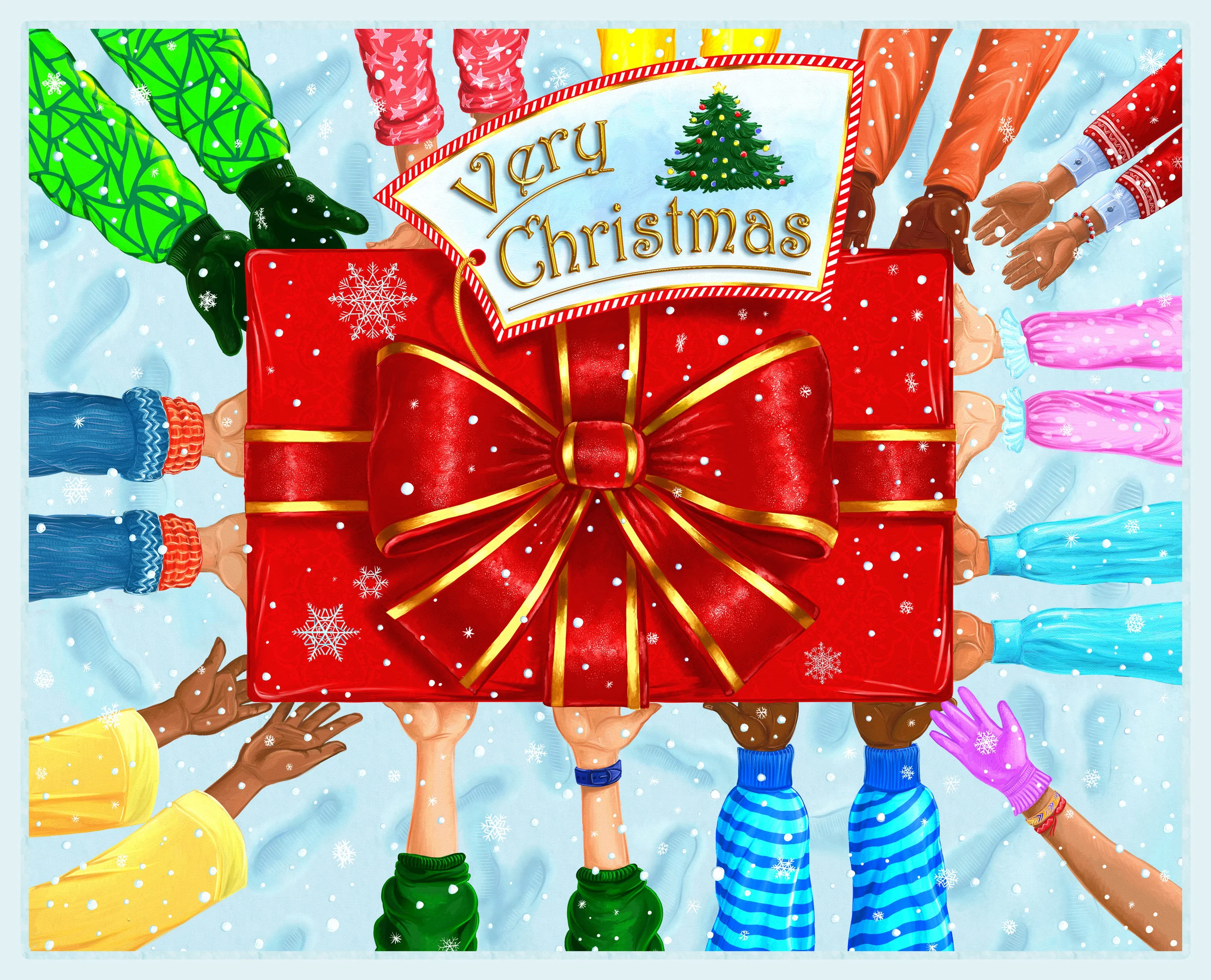 SIGNED COPY of Very Christmas Soft Cover Book + US Shipping 