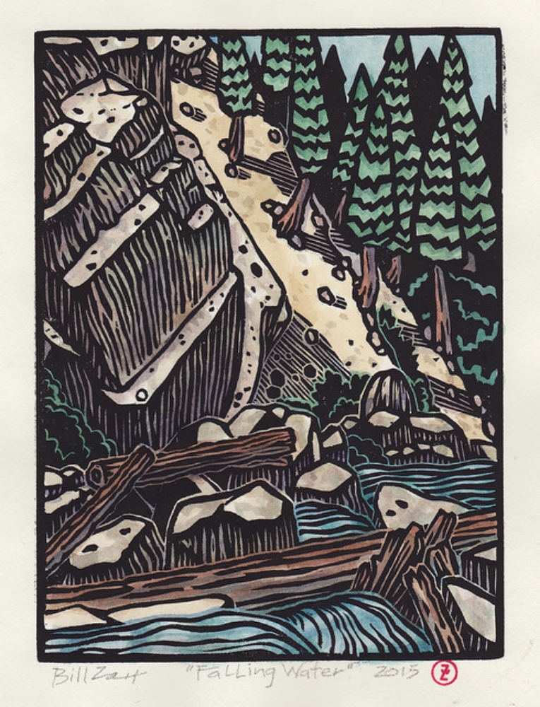 Falling Water - 8" x 6"