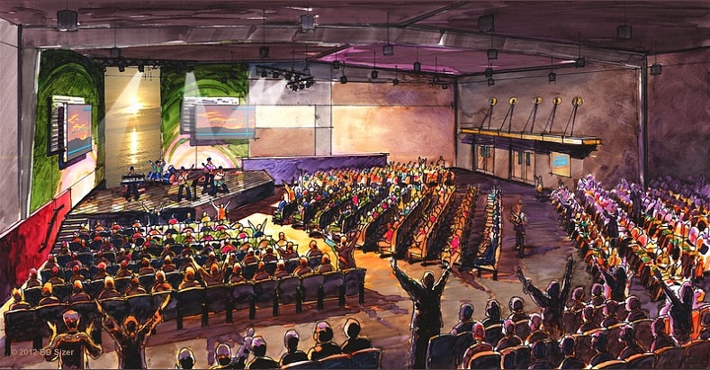 Worship Area Rendering