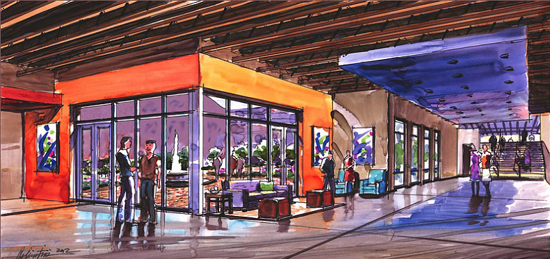 Lower Lobby Rendering