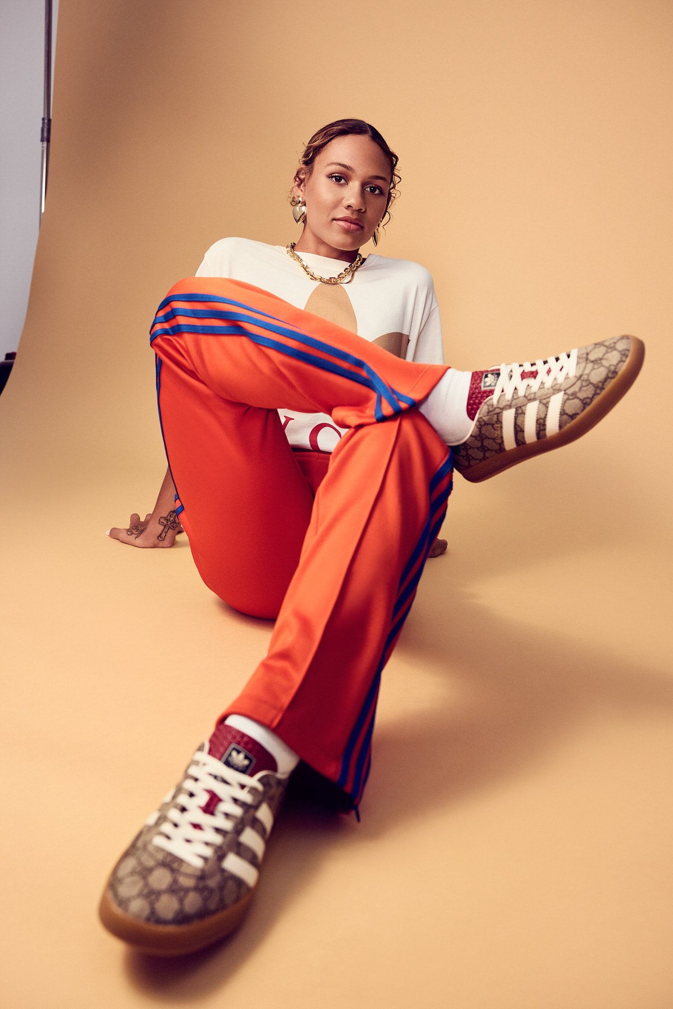Trinity Rodman for Adidas x Gucci shot by Victoria Will