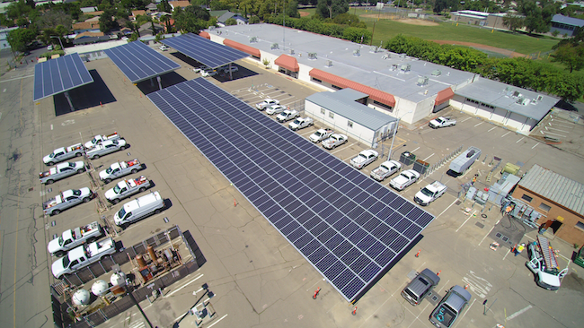 Hazelton Corporate Yard - 600 kW Parking Shade Structures