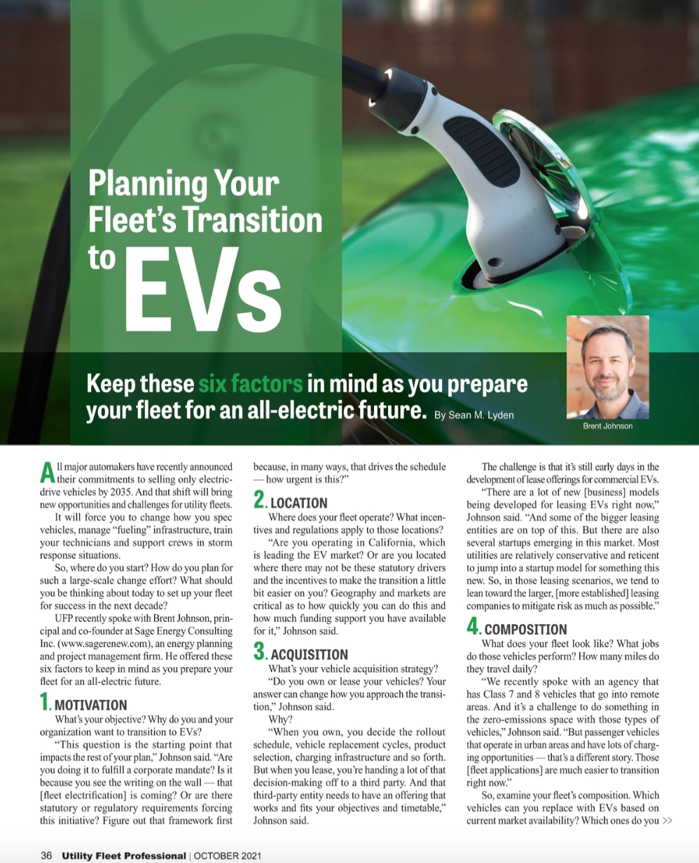 Planning Your Fleet's Transition to EVs
