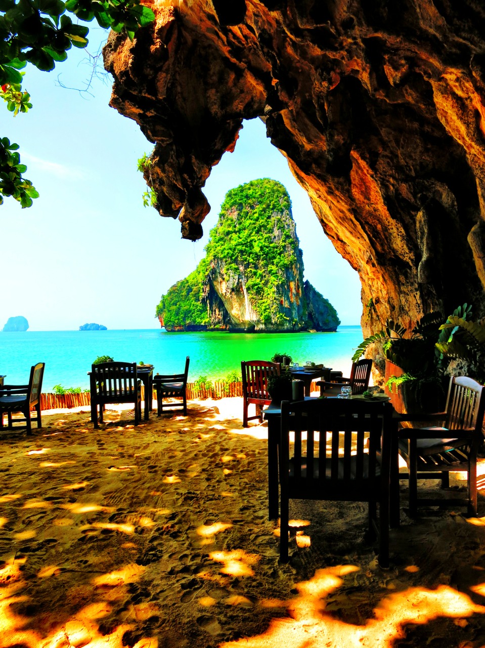 The Grotto restaurant located in a cave. Part of the Rayavadee Hotel.