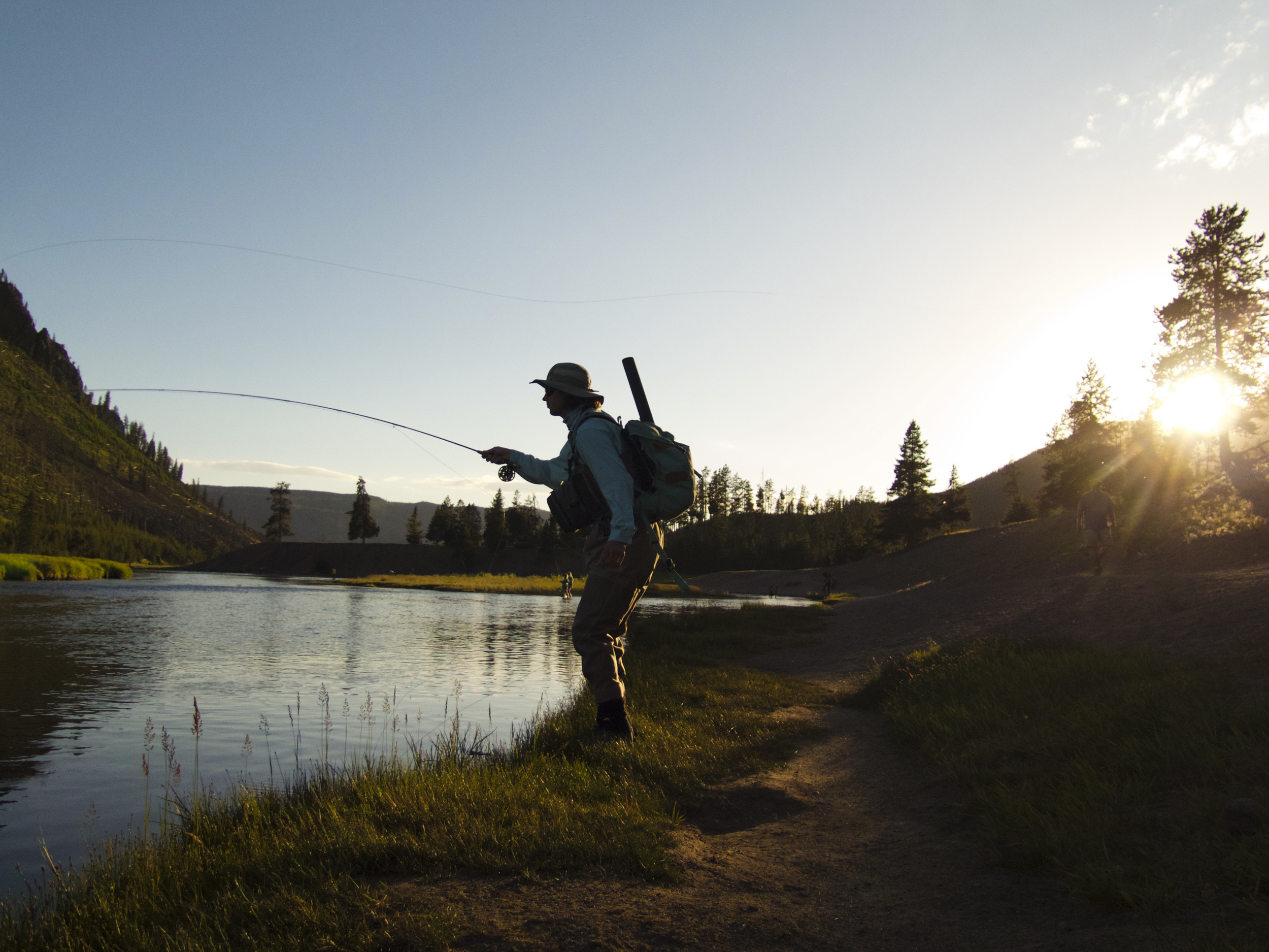 Jeff fishing on the Madison River.