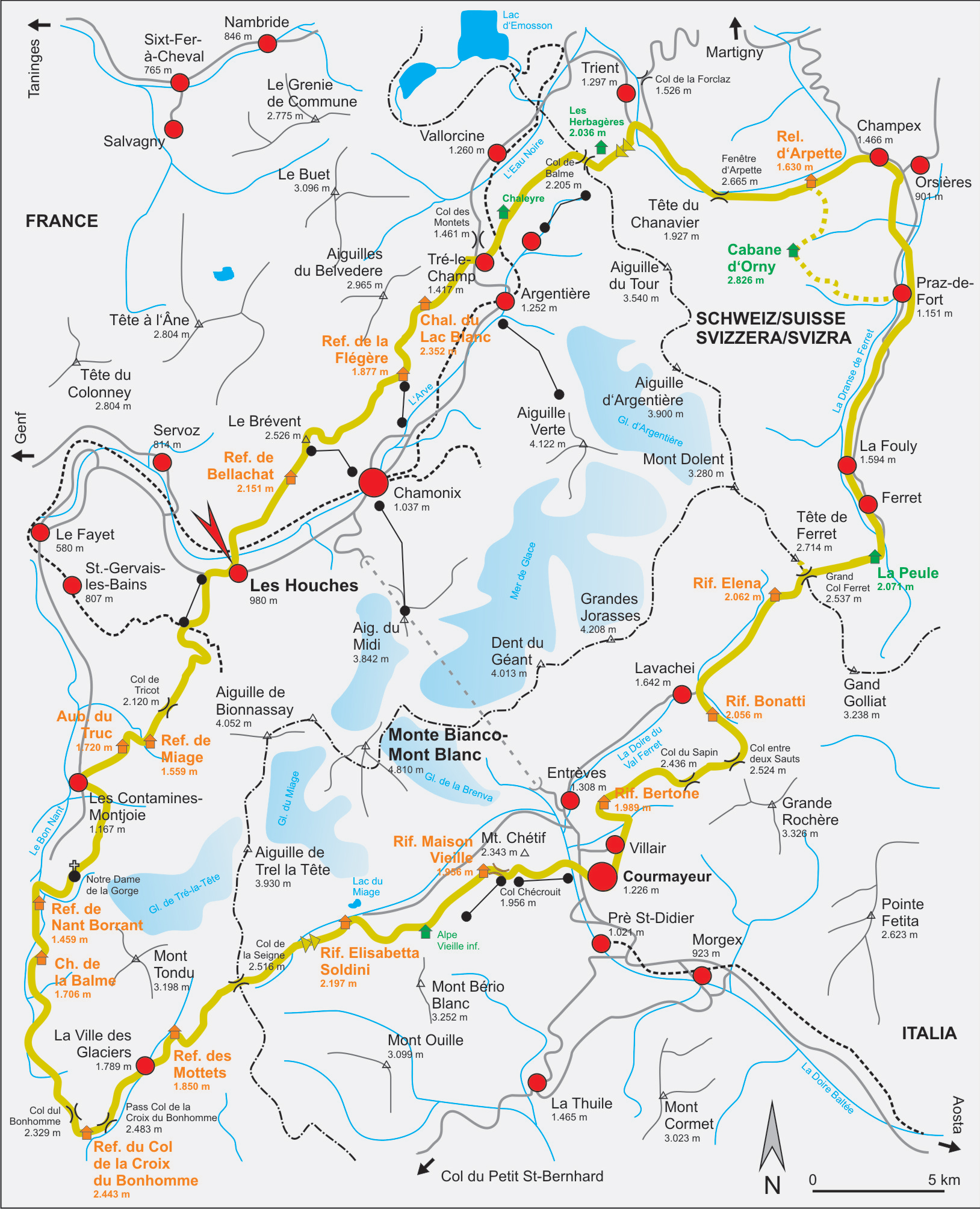Tour du Mont Blanc (4-Days)