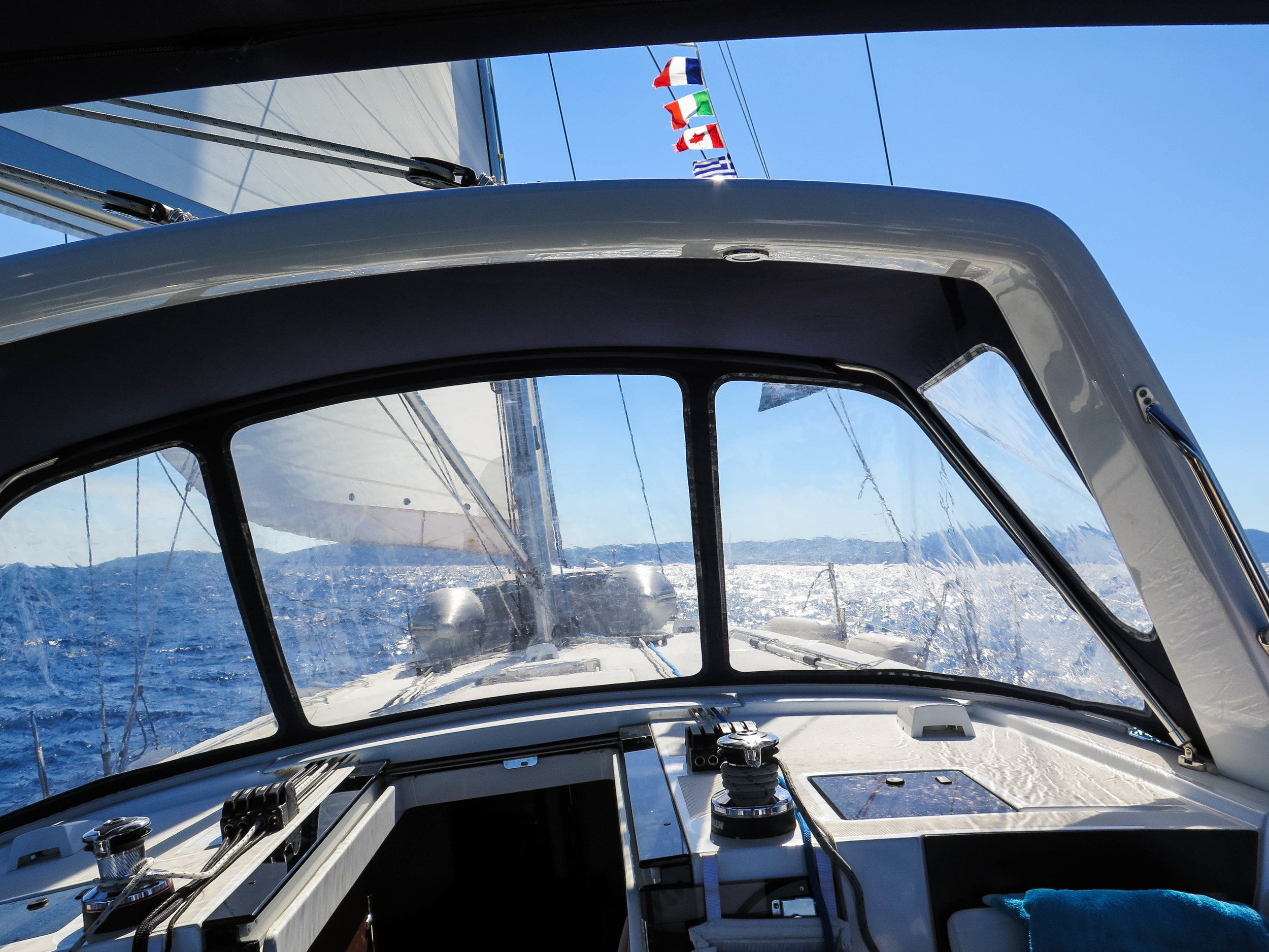 Sailing to Hvar island