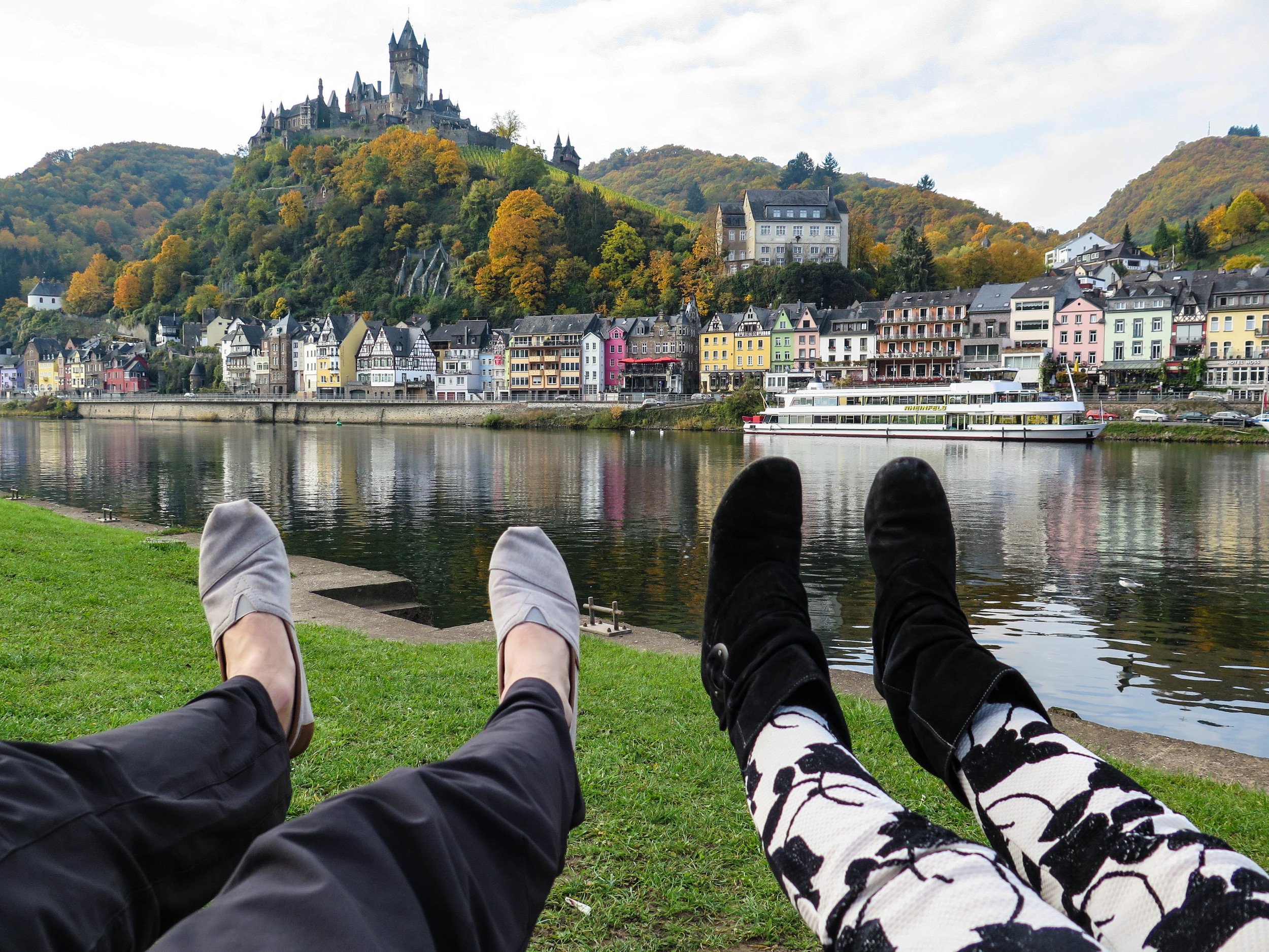 The castle overlooking the city, and the beautiful promenade.