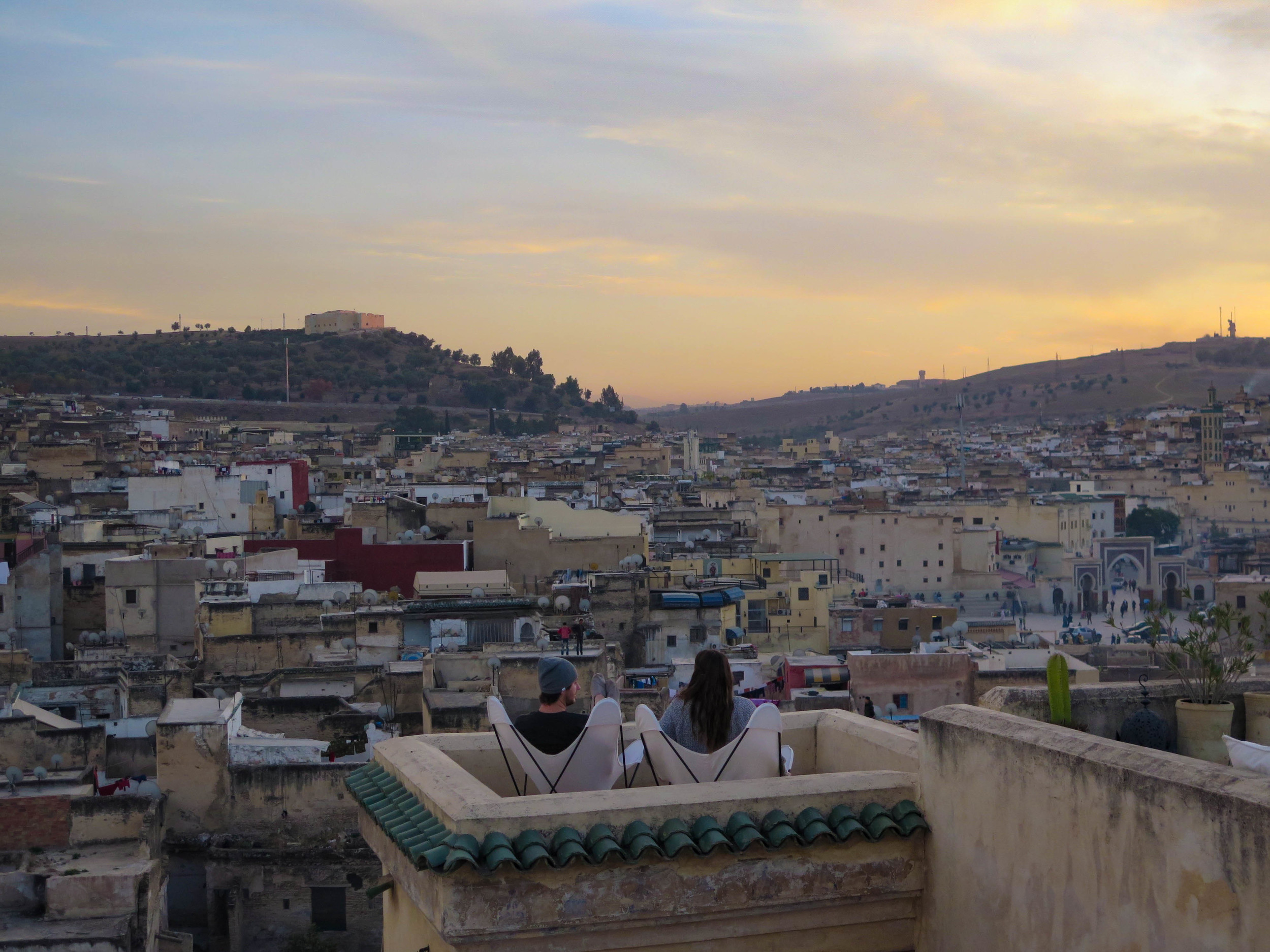 View from the rooftop terrace