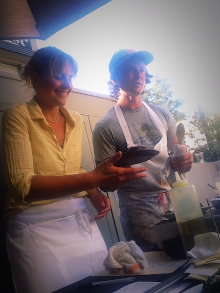 Grilling with David Wilcox on the deck of the Sweetwater