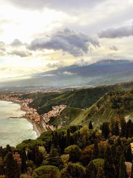 TAORMINA with Mt Etna in the background