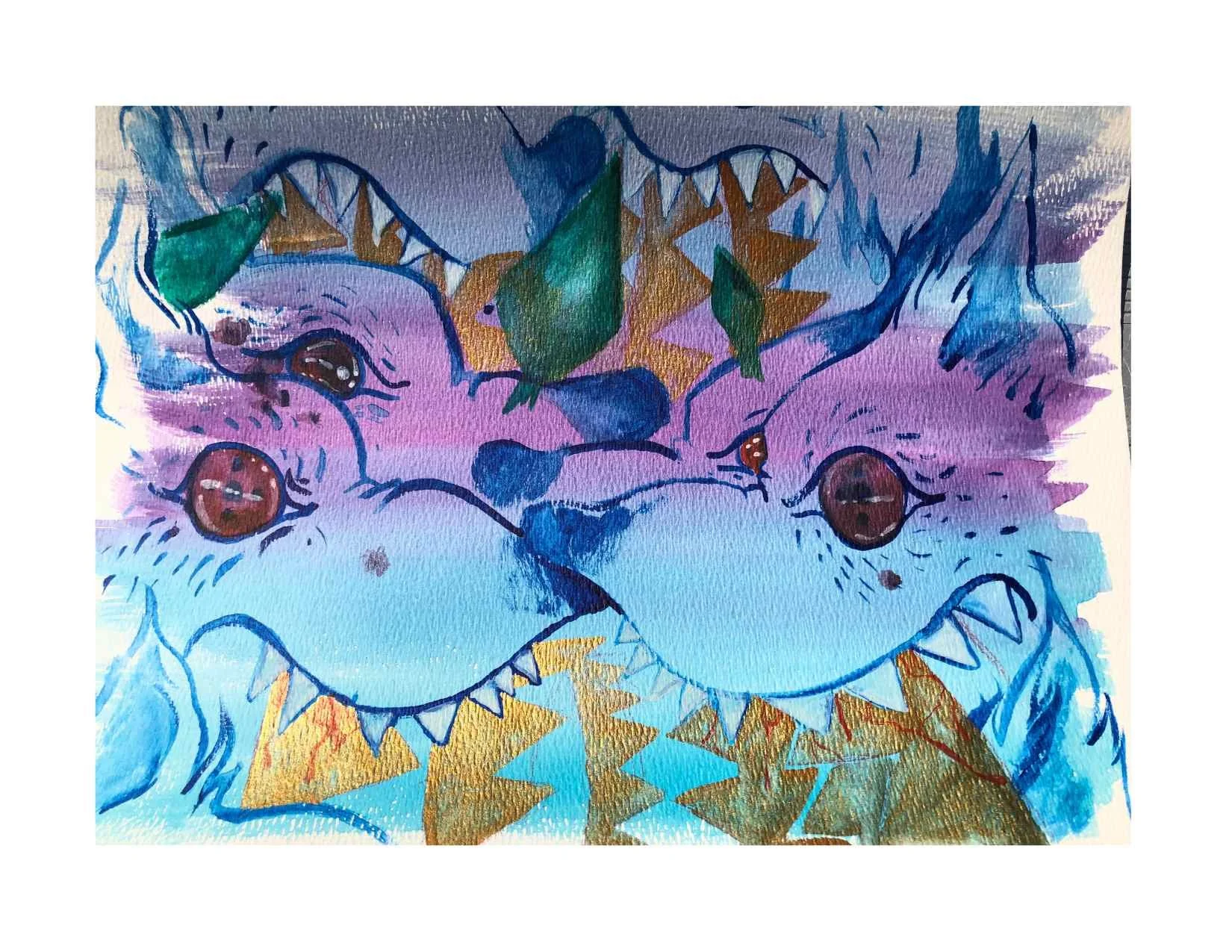 Head of the pack Print