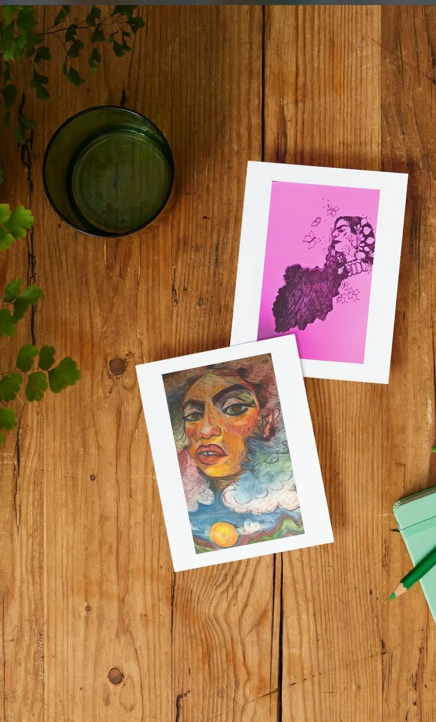 6 Set One Art Postcards