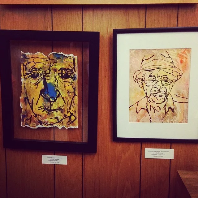2 pieces in the show at the flemington library. At the opening 1-2:30pm.