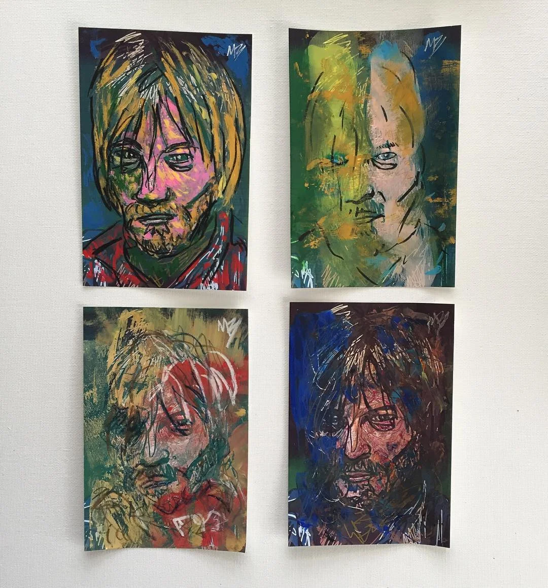 Thanks For Playing Along With My Experiment Of Taking 4 Failed Art Prints Of Digital Art I Created And Turning Them Into Four One Of A Kind 4x6 Mixed Media Pieces All