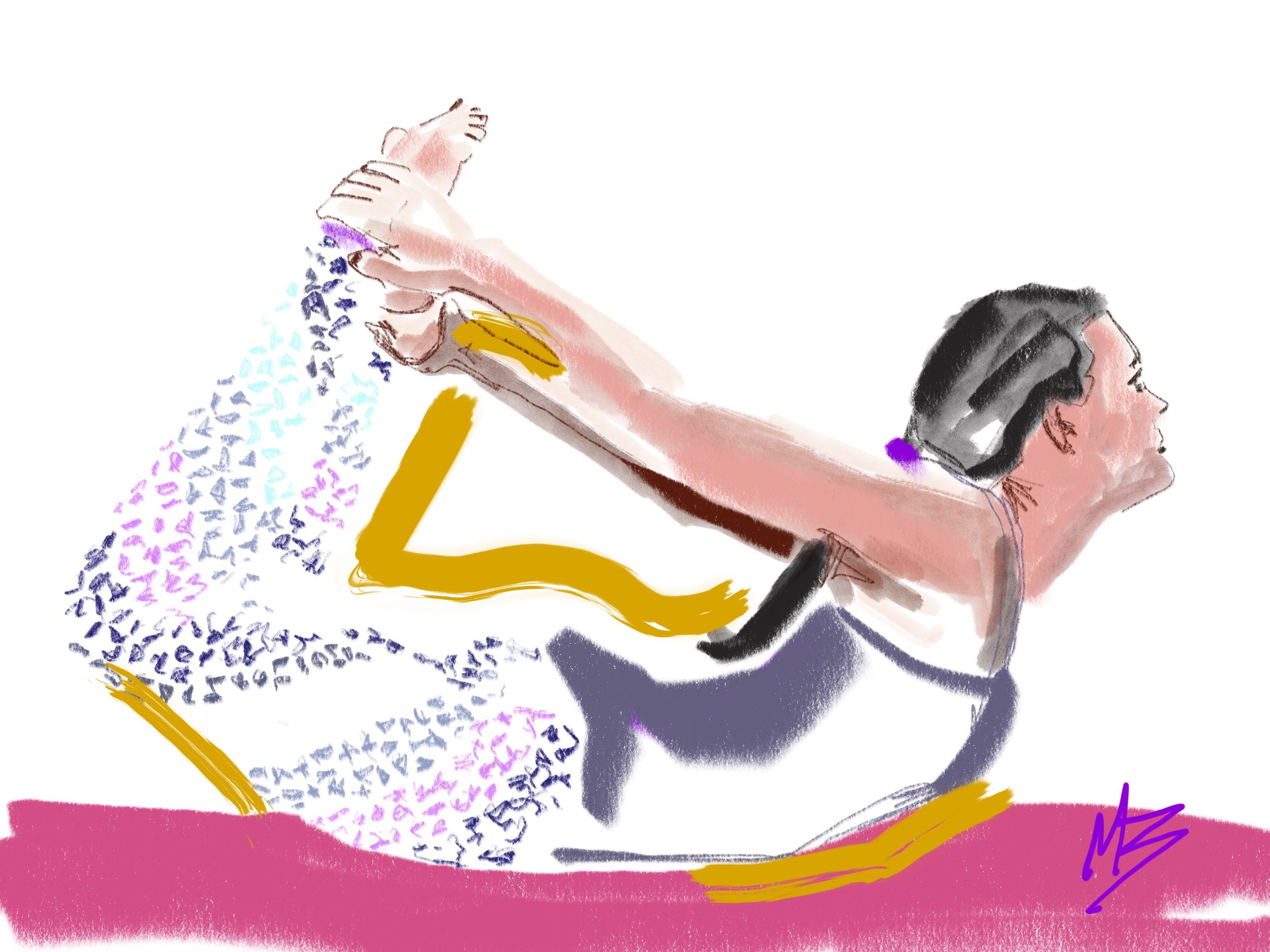 Yoga art inspired by @aqfit4life #art #yoga #digitalart #fitness #wellness #health