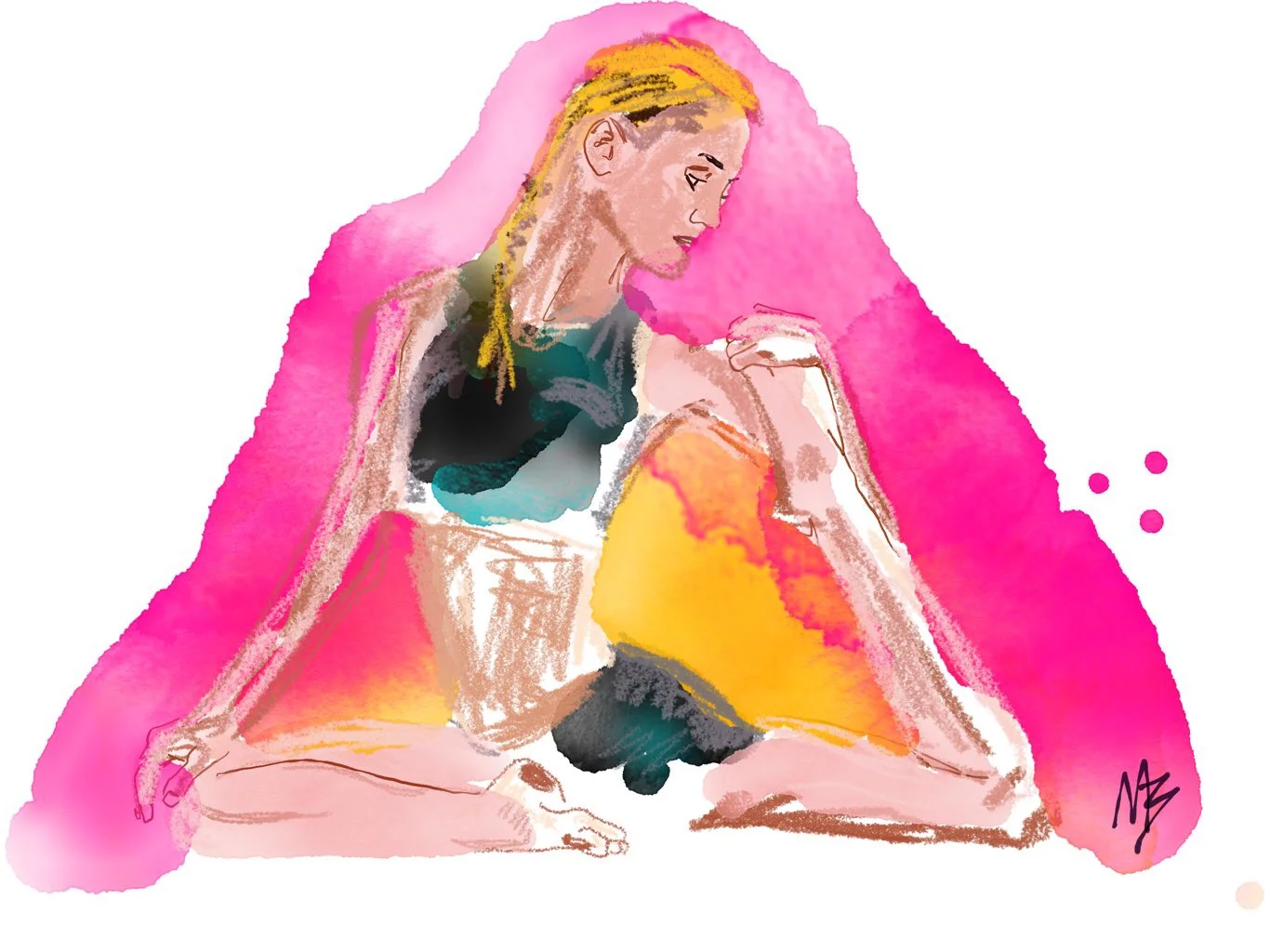 Yoga art inspired by @victoriadavis10 #art #yoga #digitalart #fitness #wellness #health
