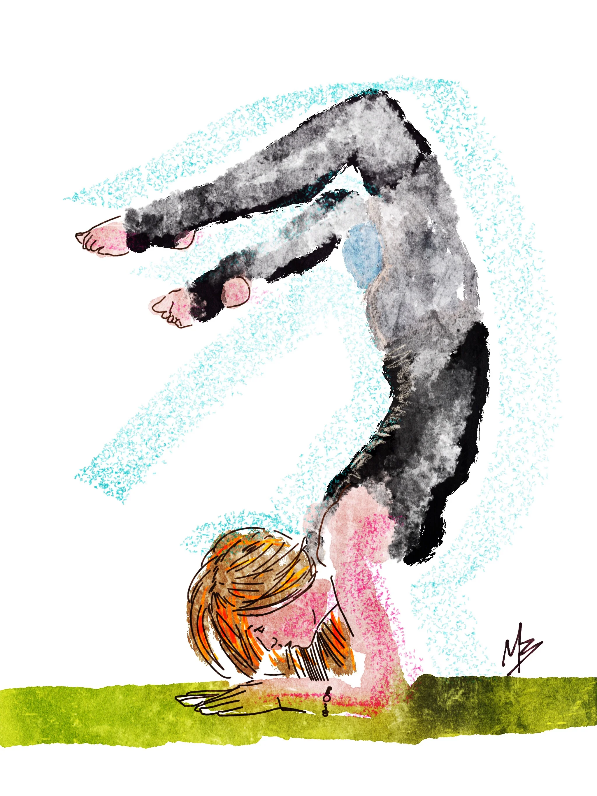 Yoga stylin'. Art inspired by @earthboundmissfit #art #yoga #digitalart #fitness #wellness #health