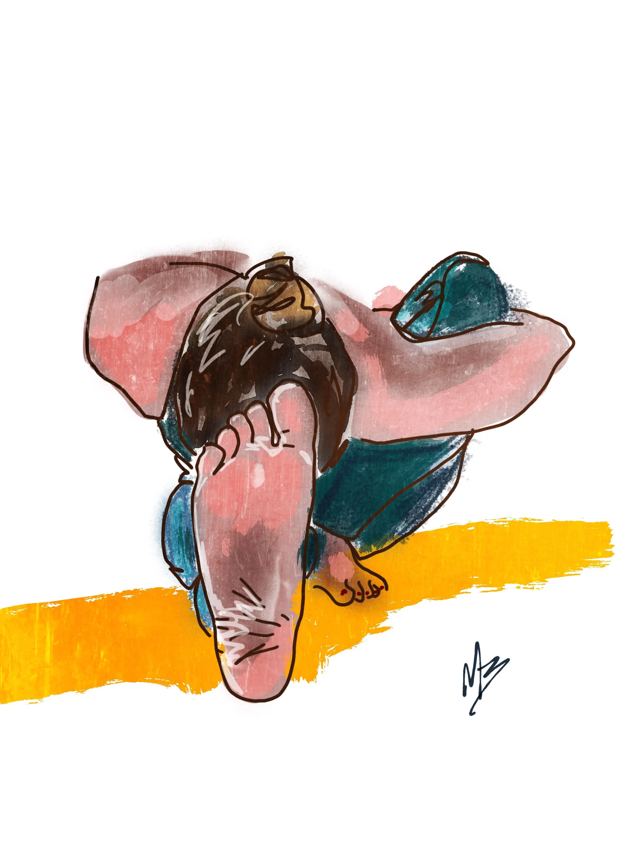 Yoga art inspired by @missyogagirl #art #yoga #digitalart #fitness #wellness #health
