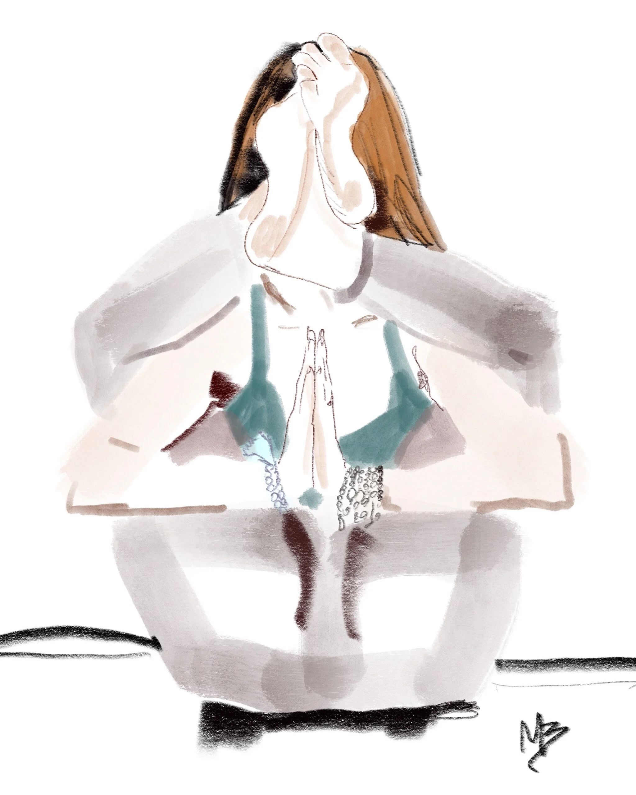 Yoga art inspired by @mansuz #art #yoga #digitalart #fitness #health #wellness 