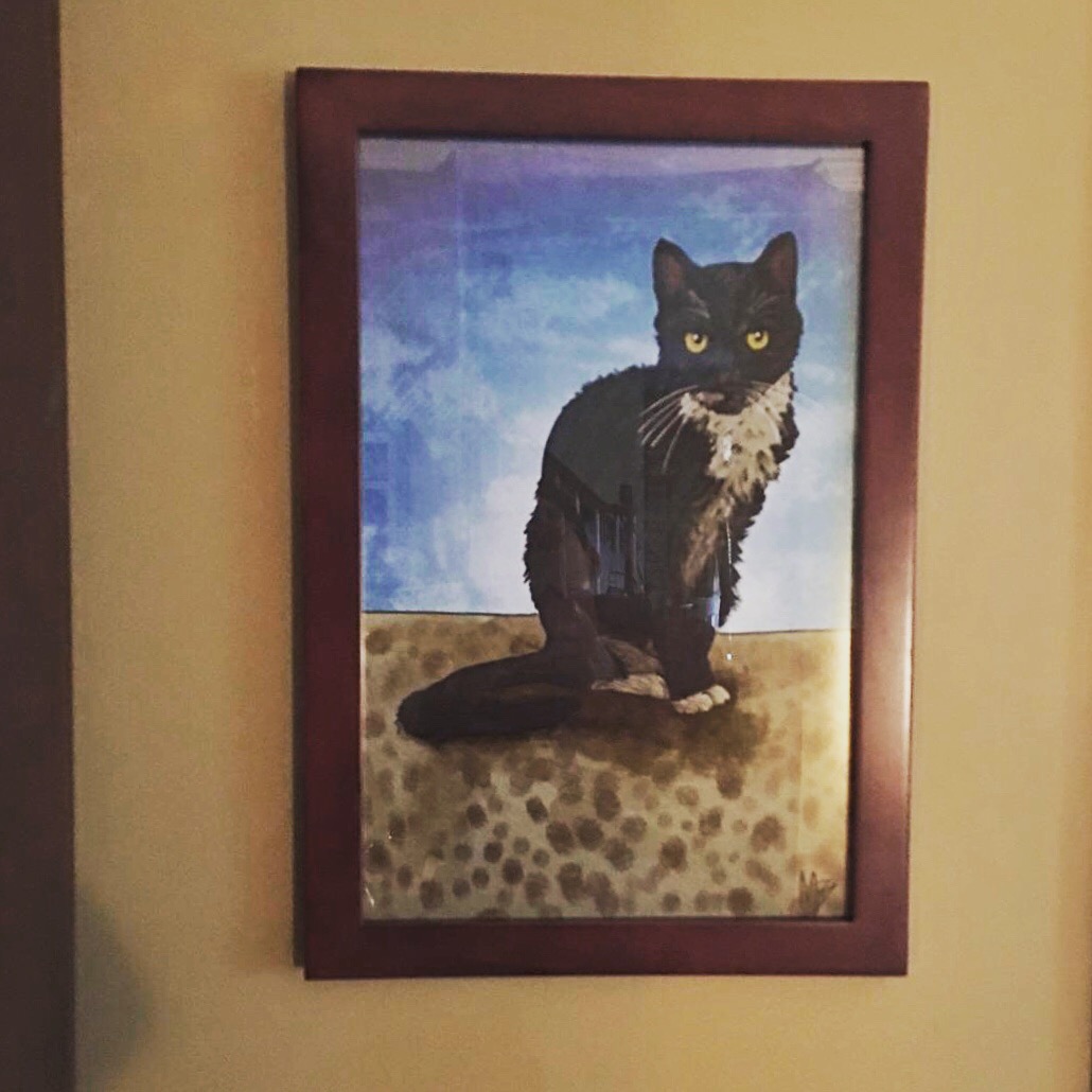 Christmas Cat Pet Portrait 