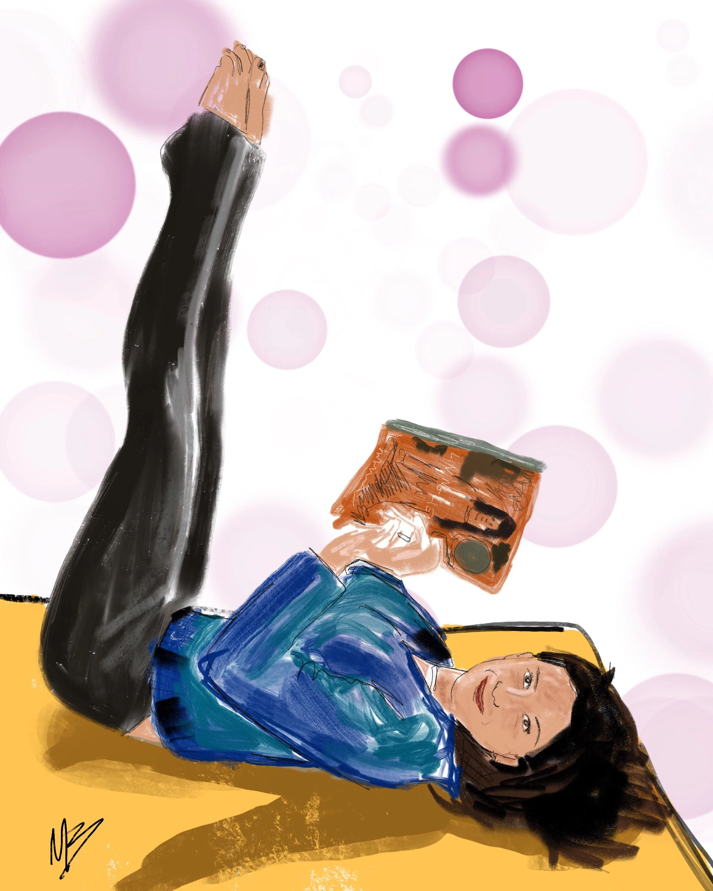 Tonight's yoga art inspired by @hilariabaldwin #yoga #art #fitness #digitalart #yogi #health #wellness #hilarialcm 
