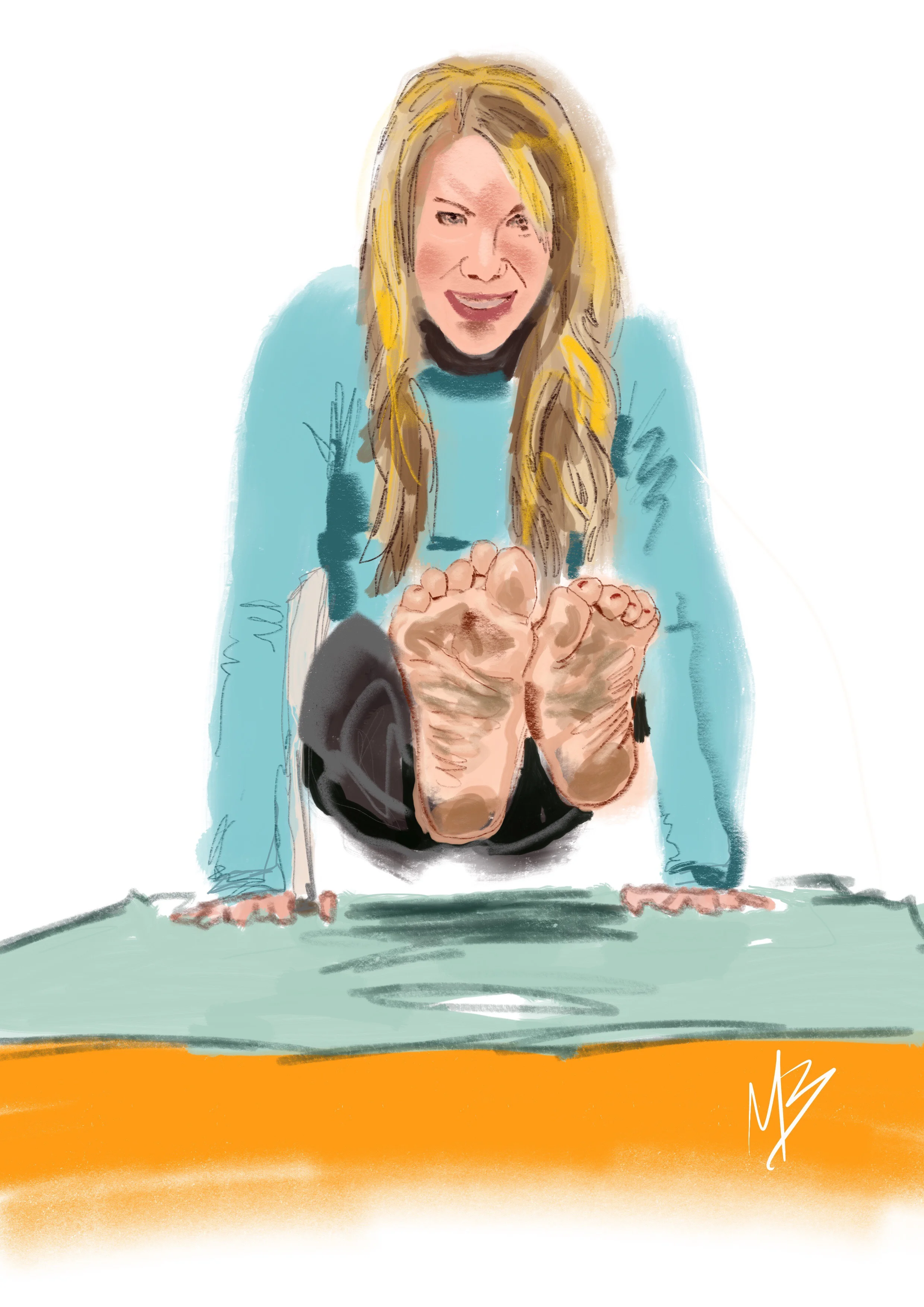 Yoga art inspired by @roxsyoga