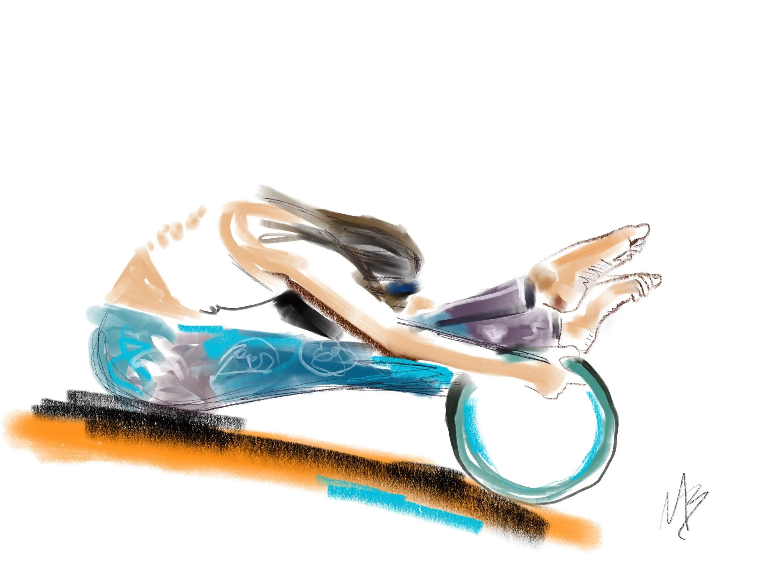 Yoga art inspired by @pielattesandpilates #yoga #yogaart #digitalart #art #fitness #yogi #pilates #health #wellness 