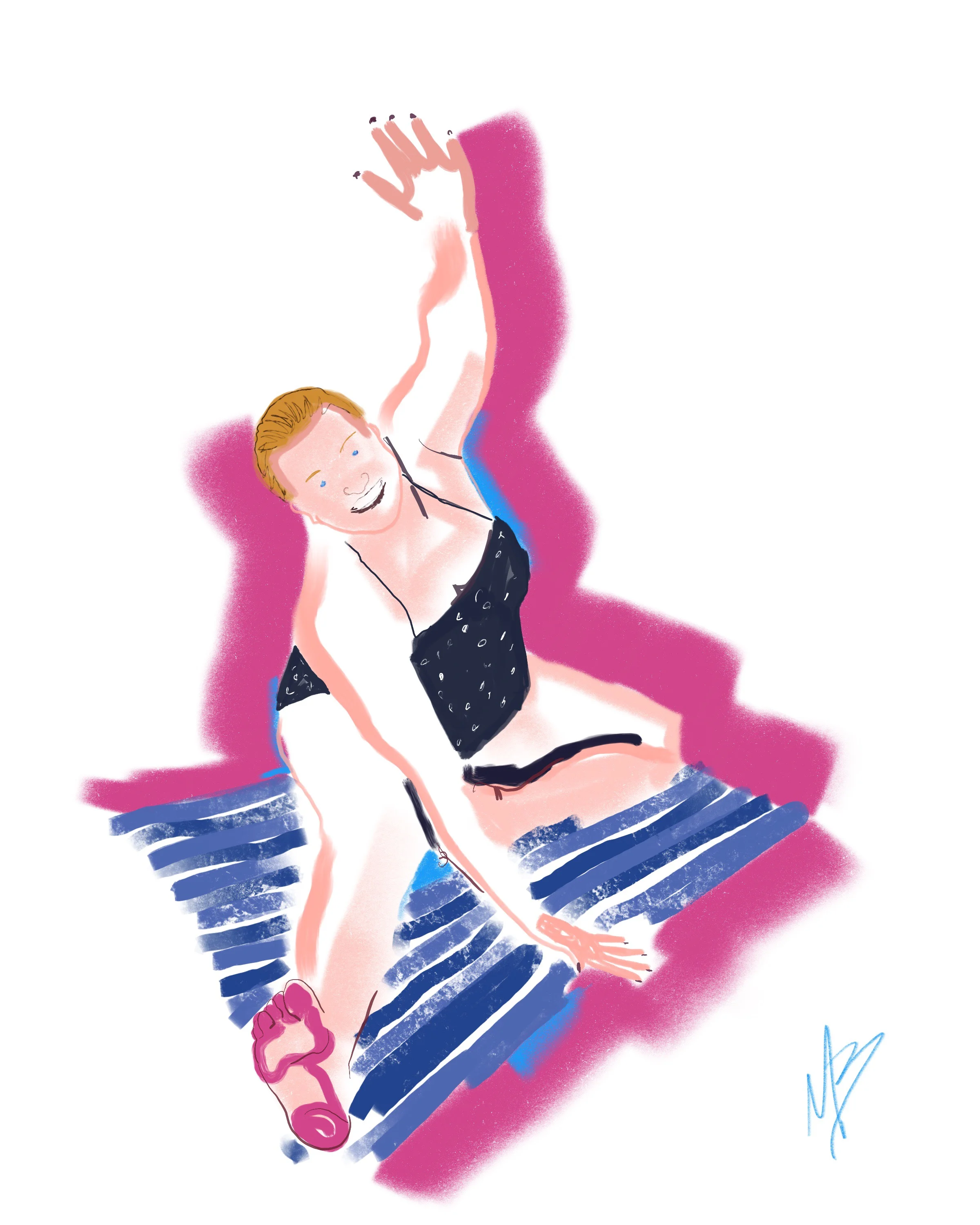 Yoga art inspired by @camillawebster #art #yoga #fitness #digitalart #artist