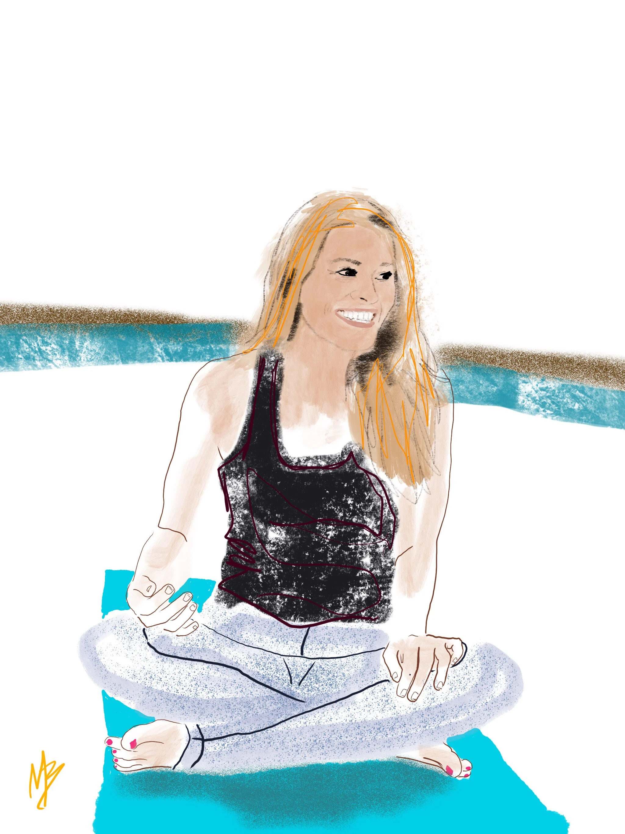 The fabulous @jasminestar - lover her energy, spirit & joy. Yoga art #digitalart #yoga #yogaart #fitness #entrepreneur #health #art #Artist 