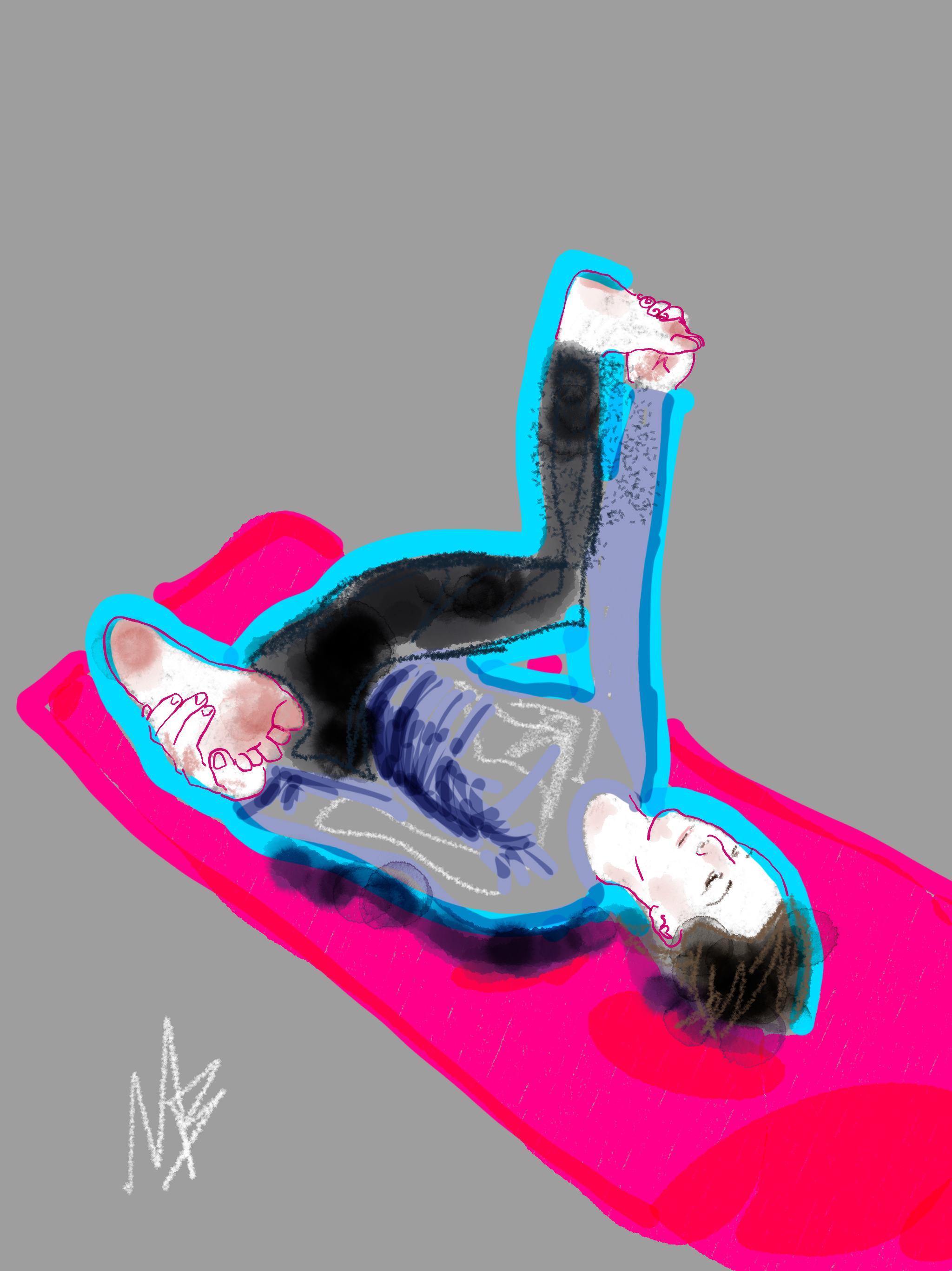 Yoga art inspired by @lsyoganz #yoga #yogi #yogaart #yogaartist #digitalart #fitness #health #wellness 