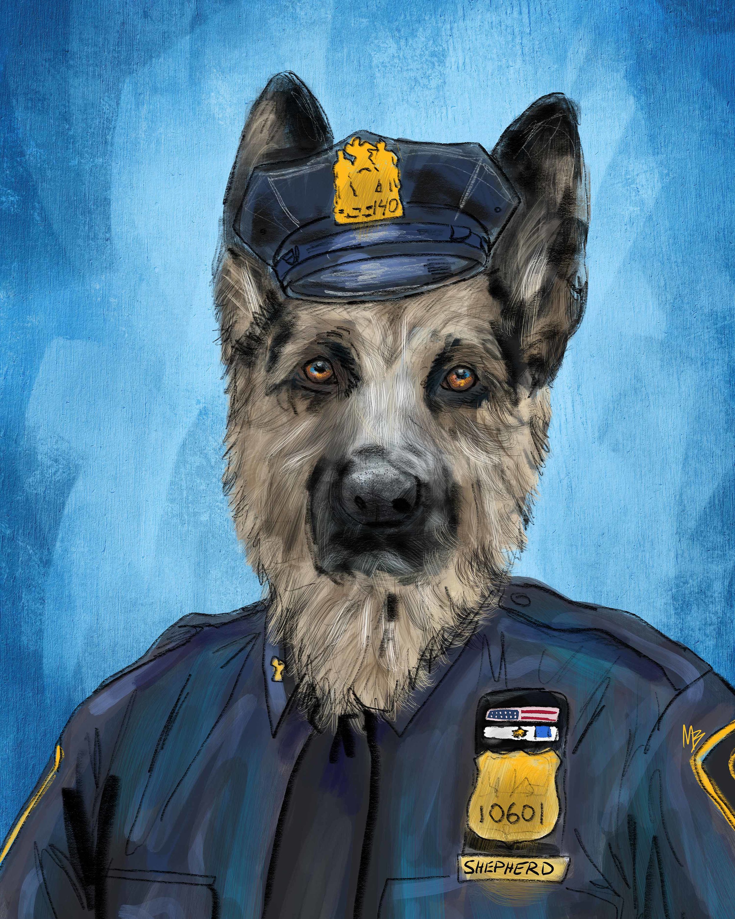 Uniform Pets - Police Officer German Shepherd