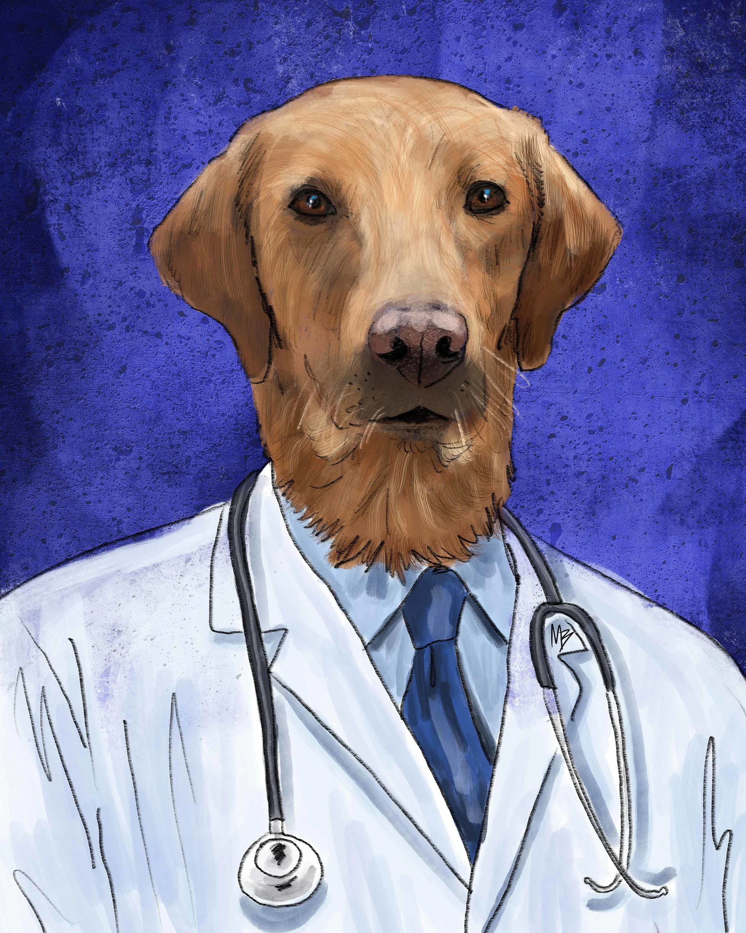 Uniform Pets - The Doctor Labrador Retriever