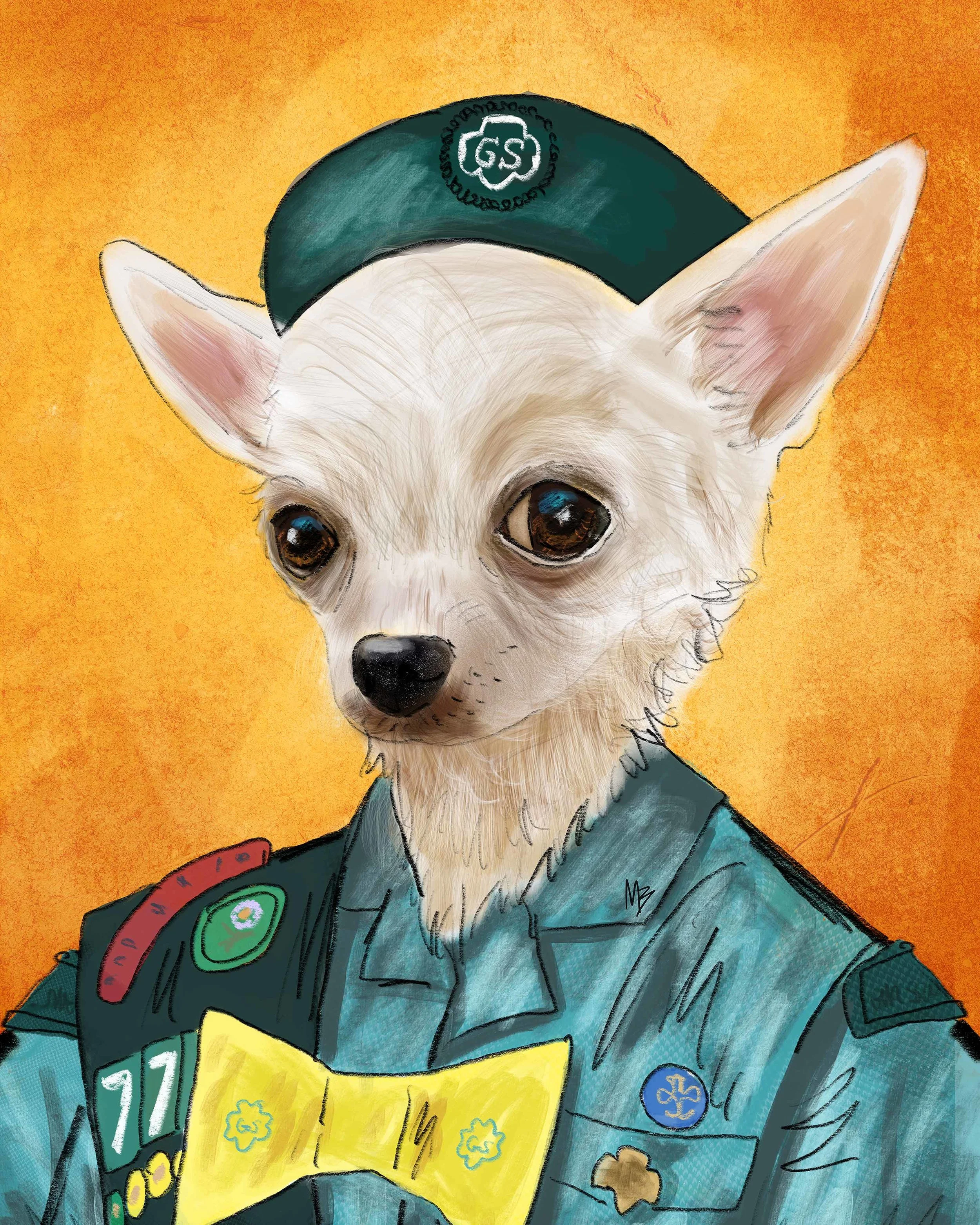 Uniform Pets - Girl Scout Chihuahua