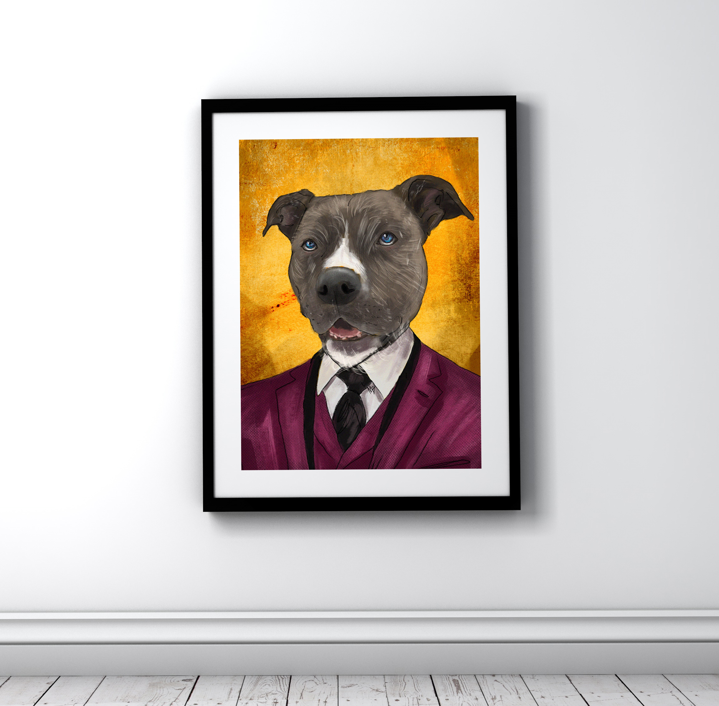 Uniform Pets - The Executive Pitbull Mock Up