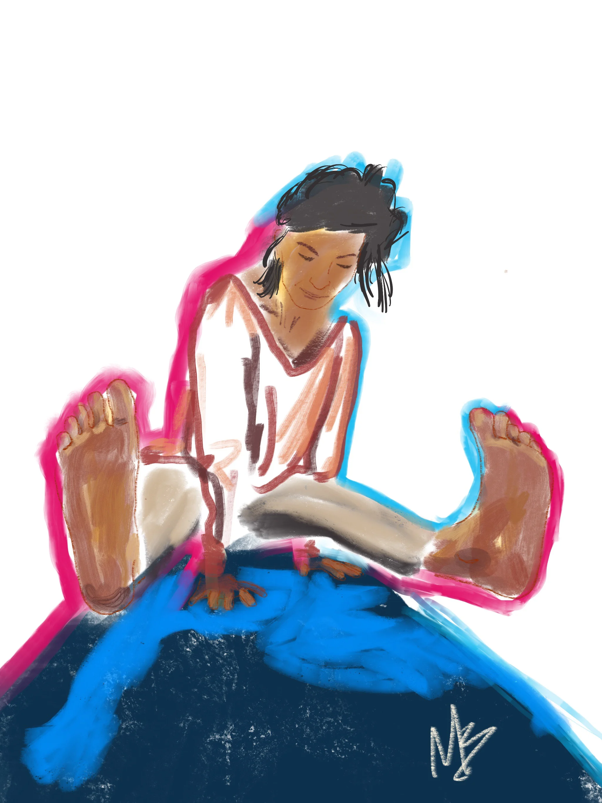 Yoga art inspired by @dagajoga #yoga #yogaart #yogaartist #fitness #art #wellness #health #digitalart 