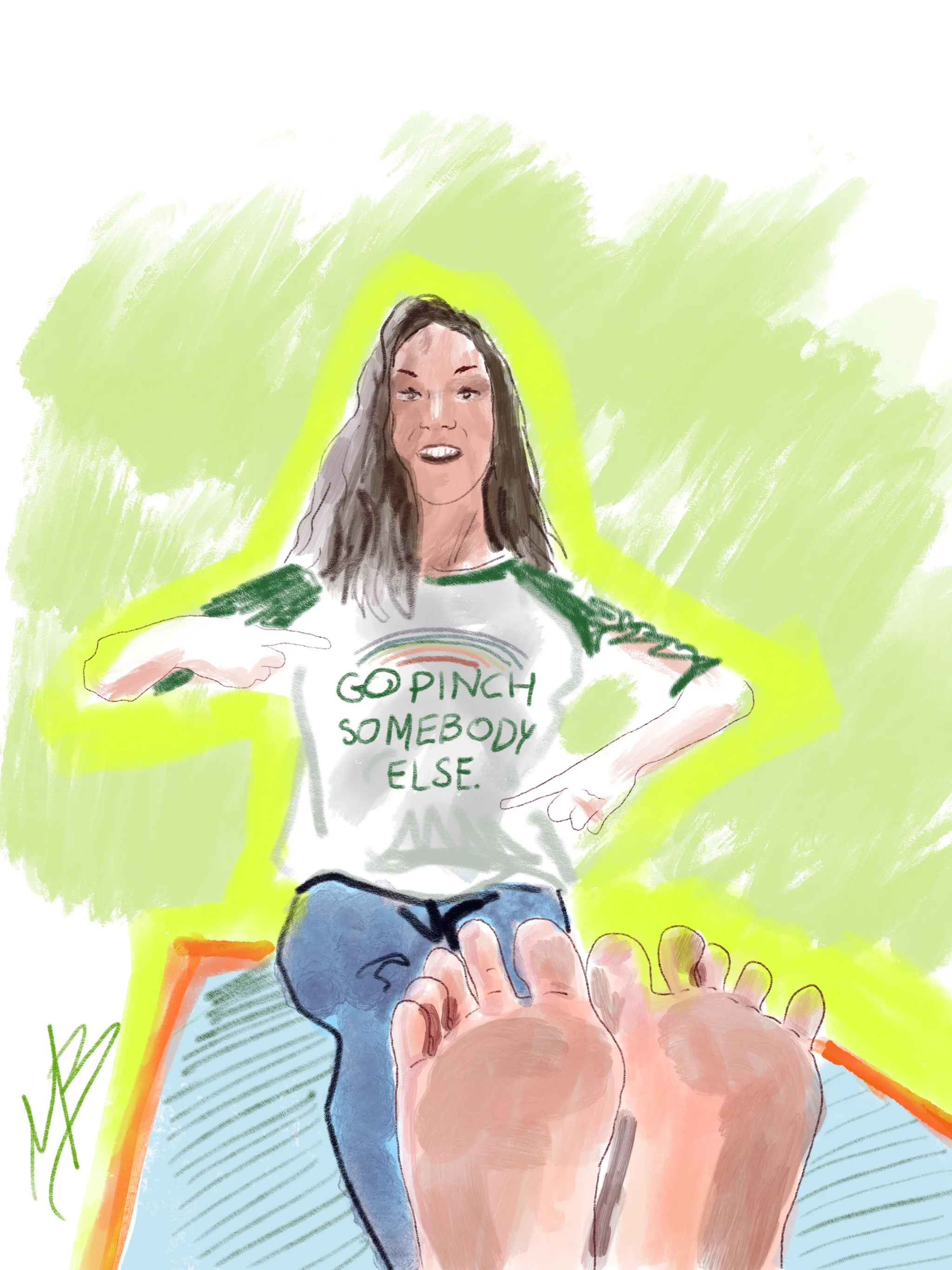A little Irish twist to my yoga art tonight. Yoga art inspired by @em_essling @thedandasana #art #yoga #yogi #yogaart #yogaartist #fitness #health #wellness #irish #stpatricksday 