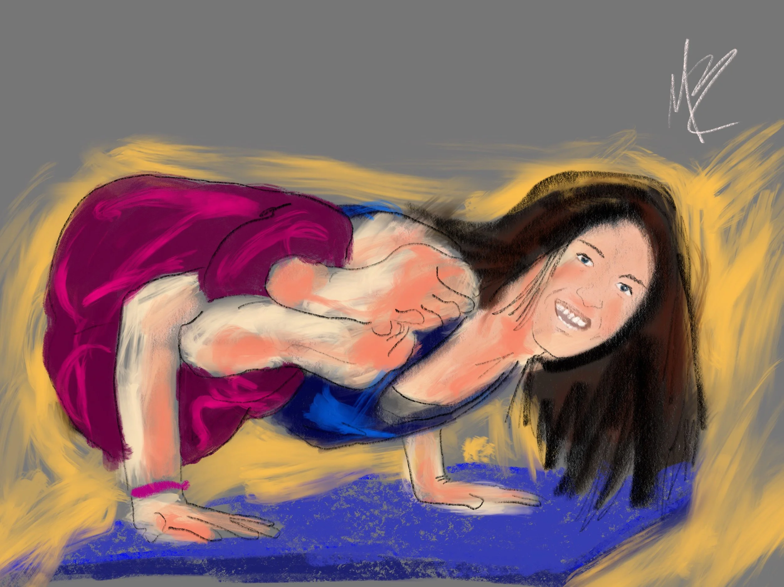 Yoga art inspired by @juliamarieyoga #yogi #yoga #yogaart #yogaartist #fitness #health #wellness #digitalart 
