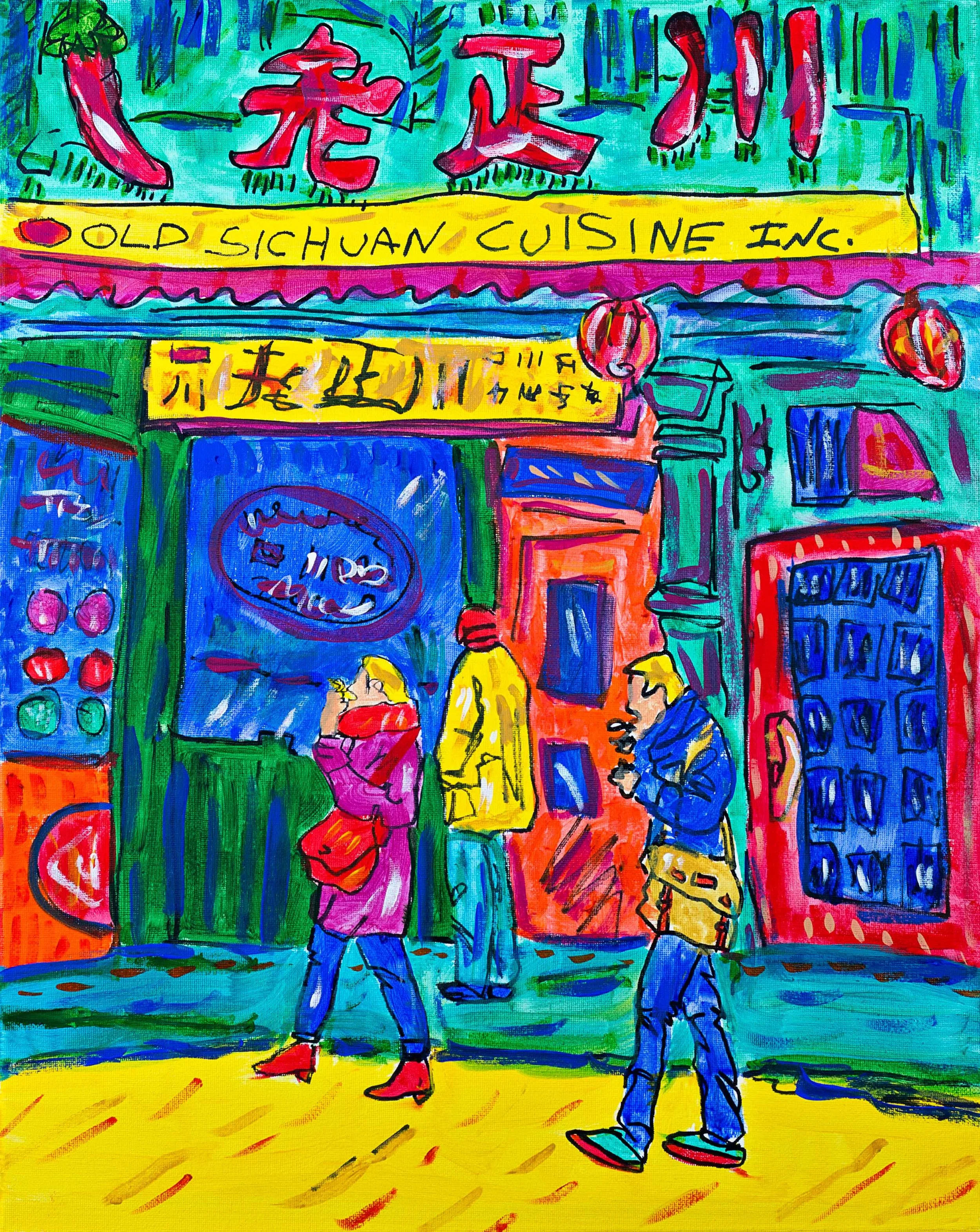 NYC Chinatown Original Painting